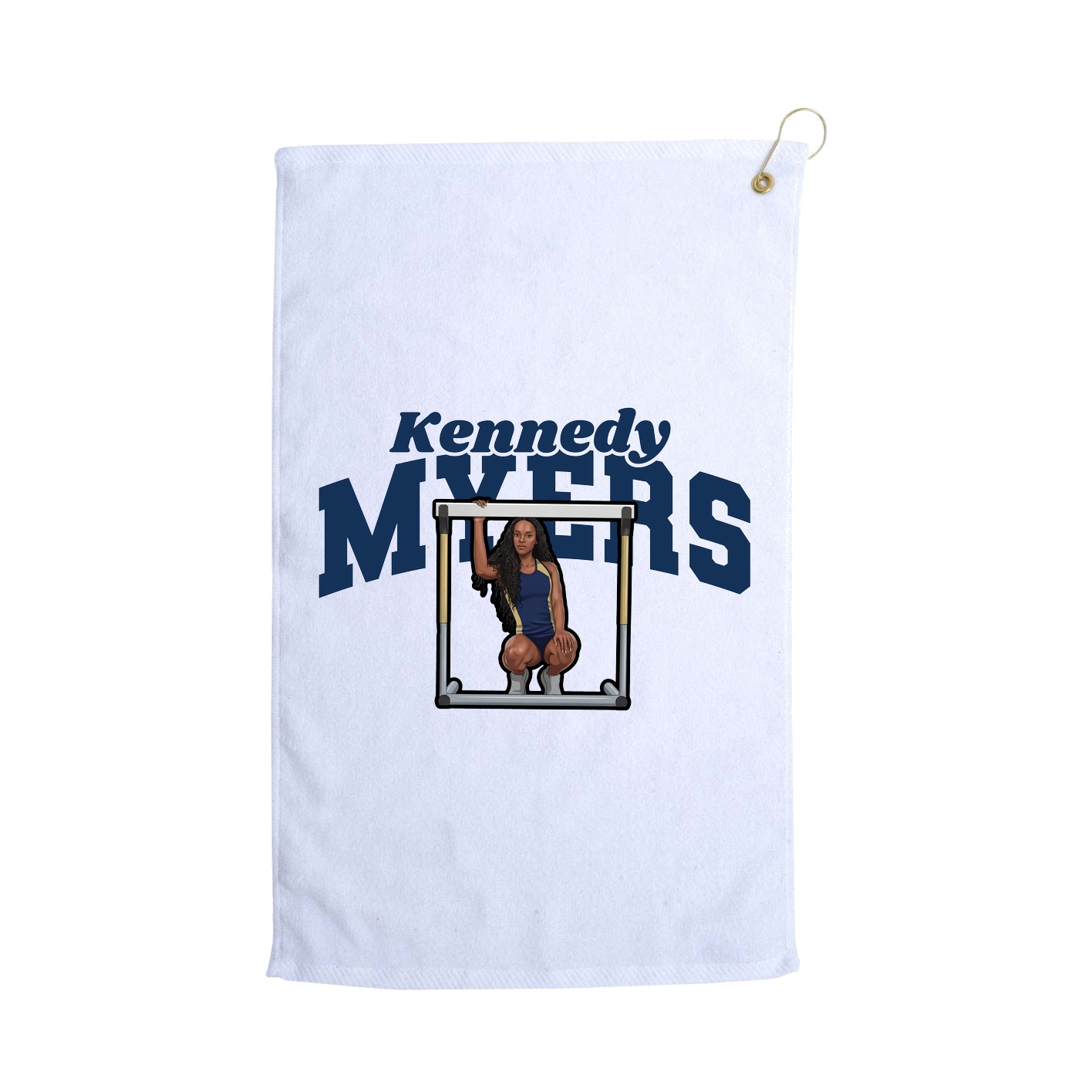 Golf Towel — Signature Arch in White
