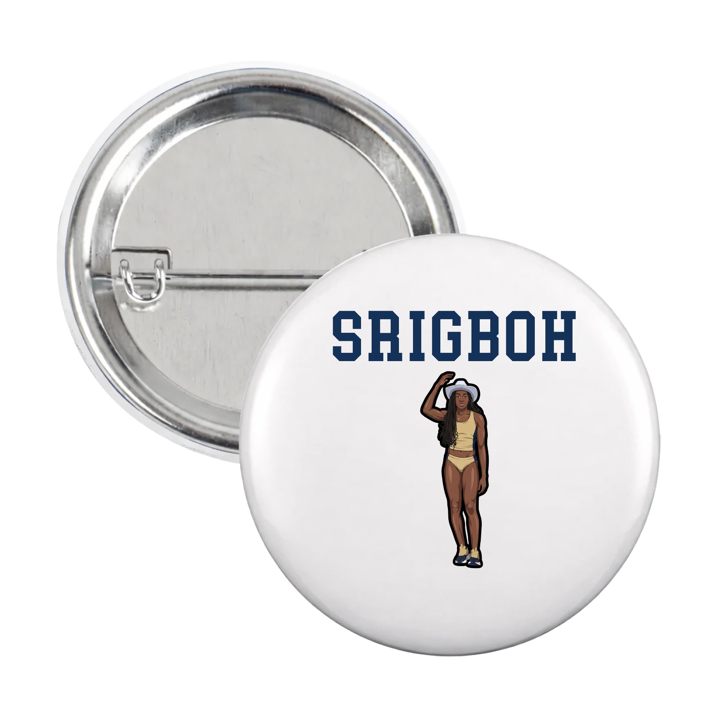 Game Day Button — Shirsey in White