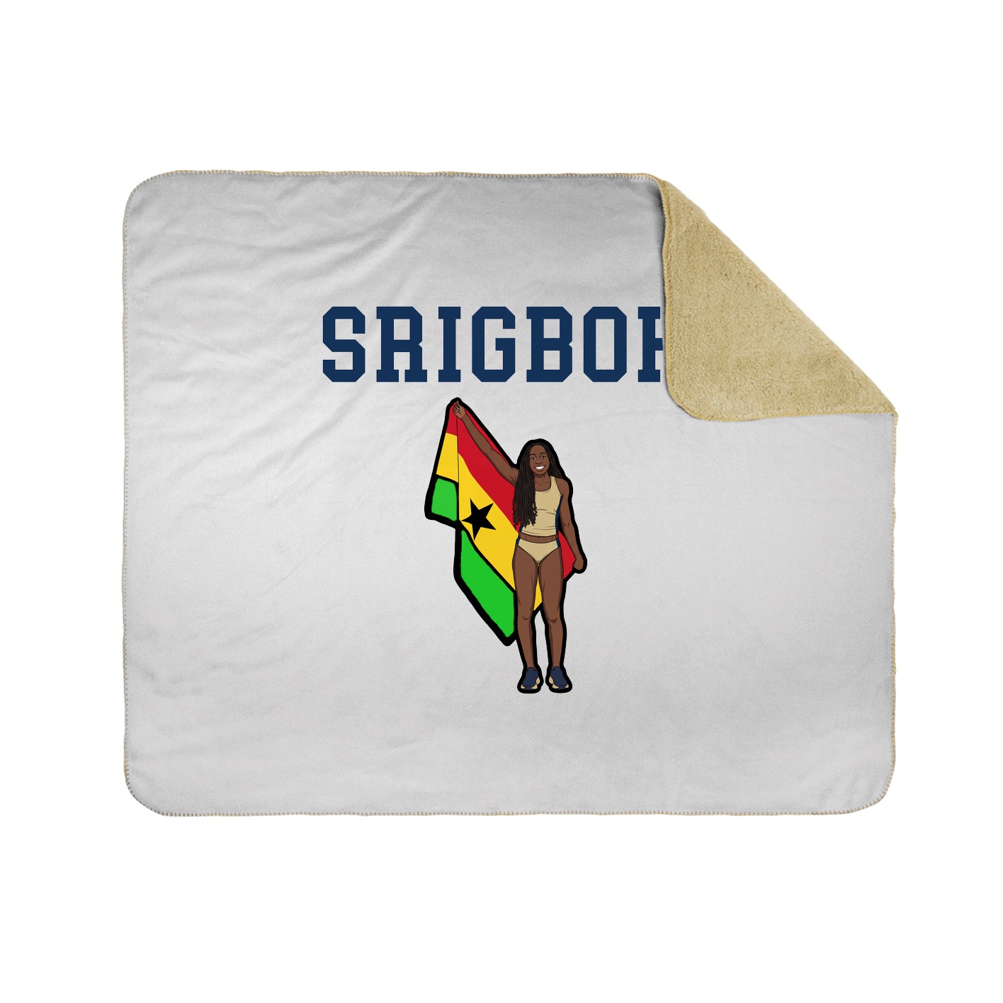 Throw Blanket — Shirsey in White
