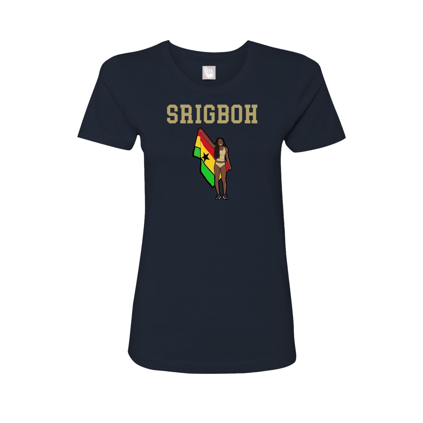 Fitted Women's Tee — Shirsey in Navy