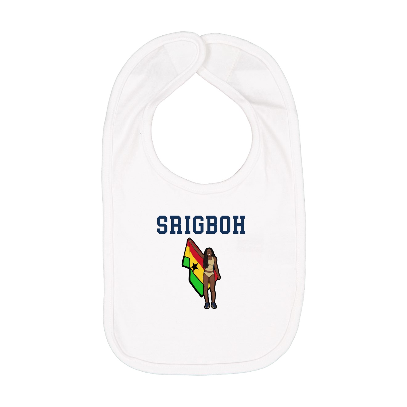 Infant Bib — Shirsey in White