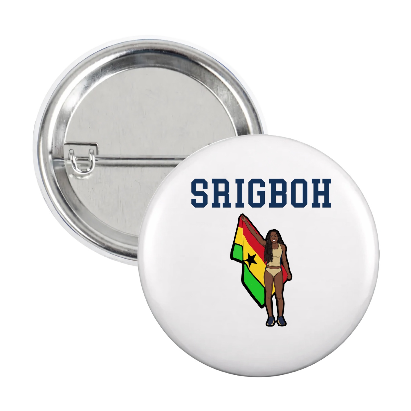 Game Day Button — Shirsey in White