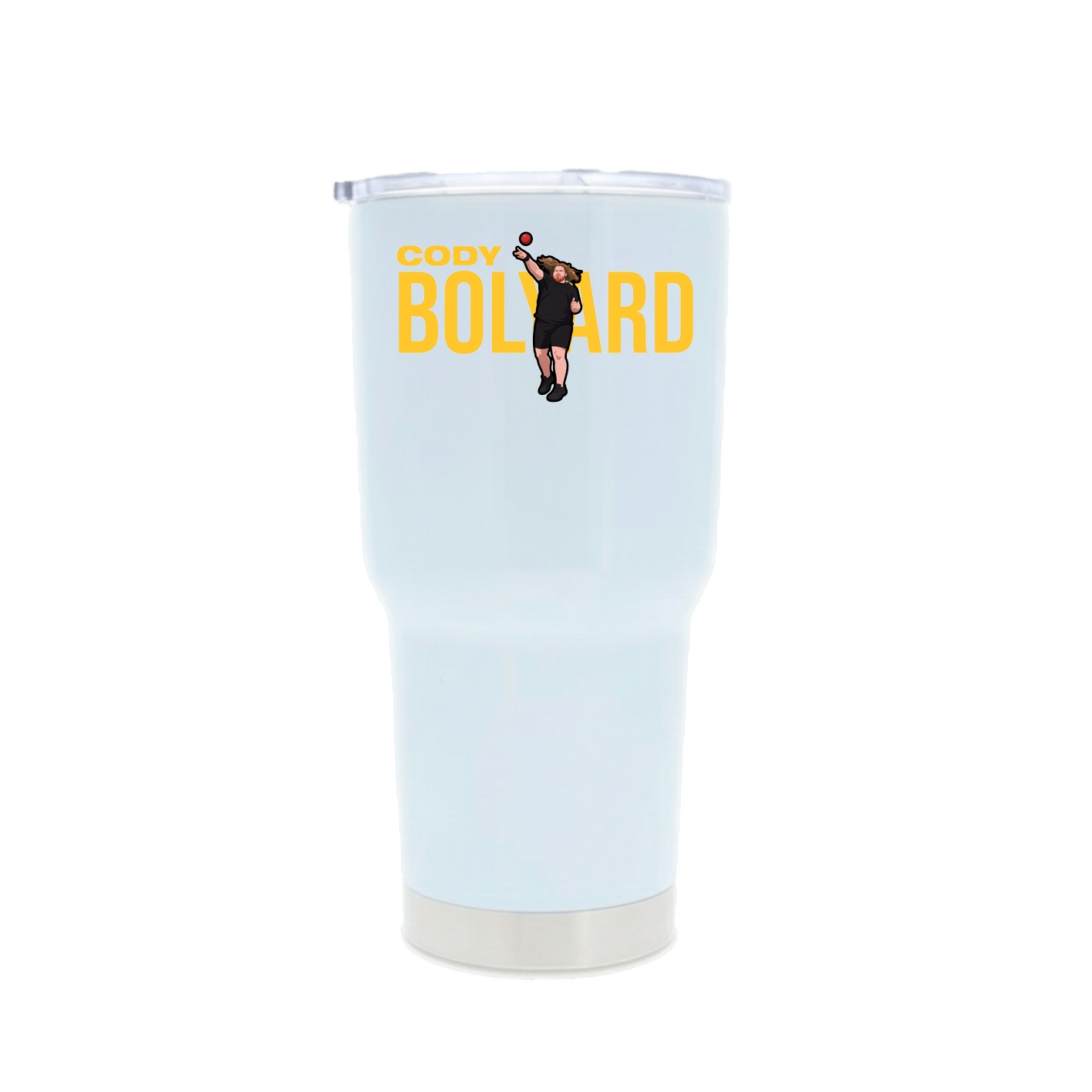 30oz Stainless Steel Tumbler — Player Name in White