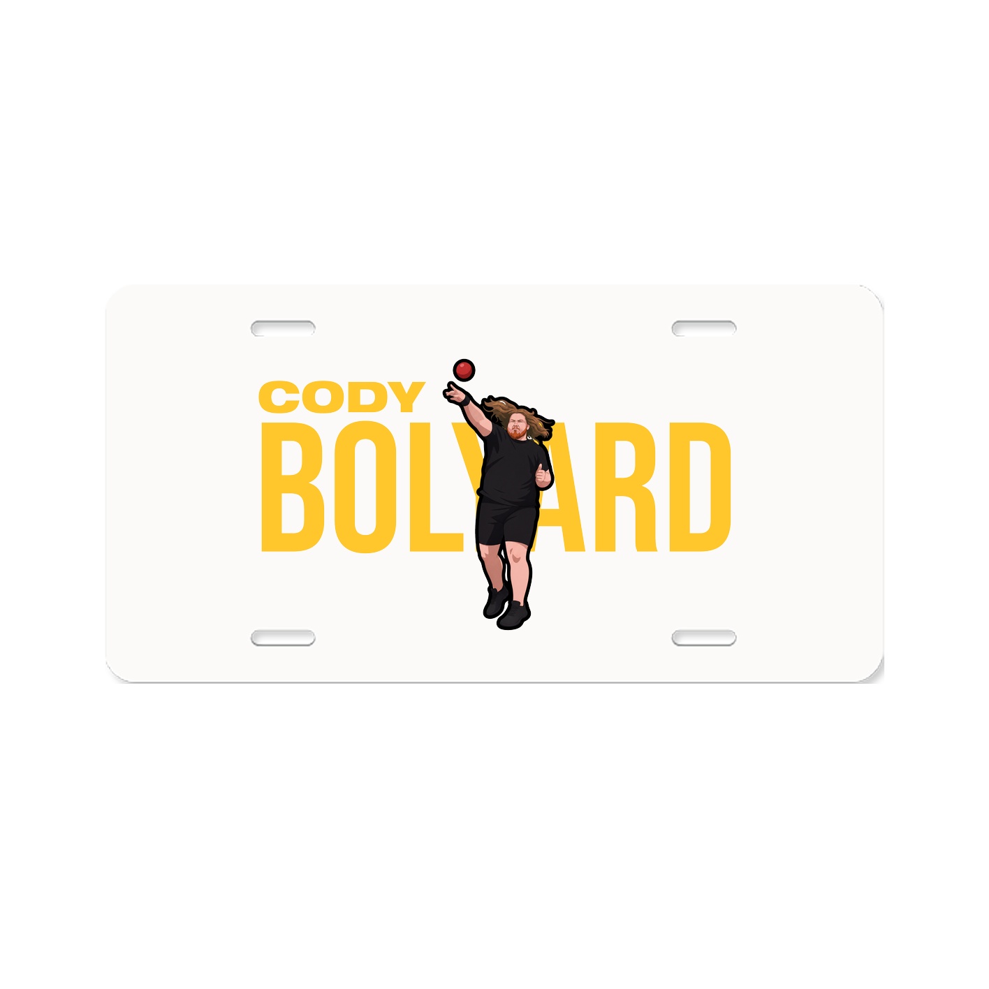 License Plate — Player Name in Classic