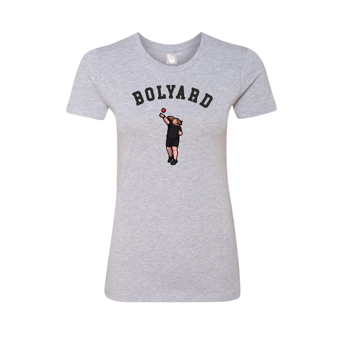 Fitted Women's Tee — Shirsey Arch in Grey