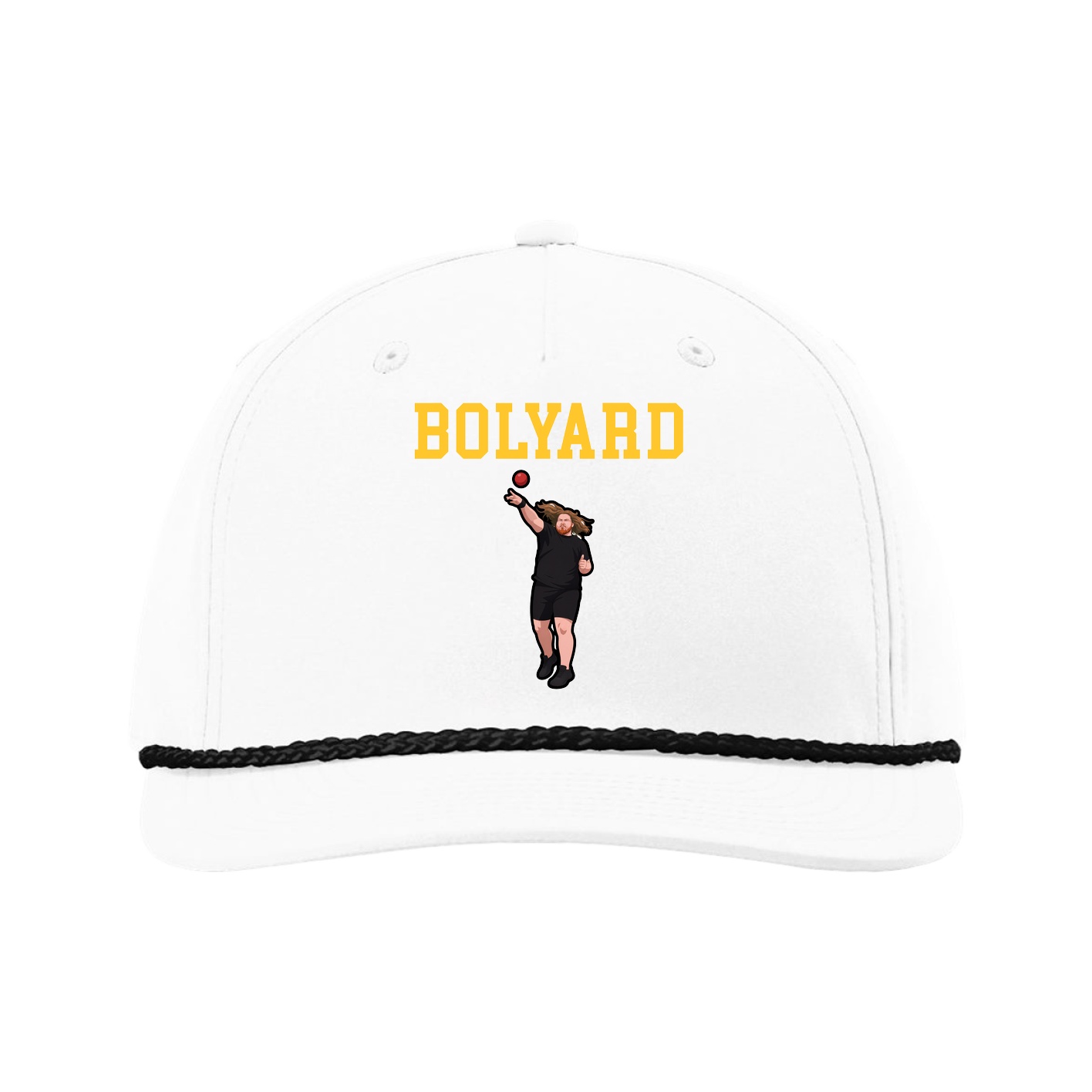 Five-Panel Classic Rope Cap — Shirsey in White