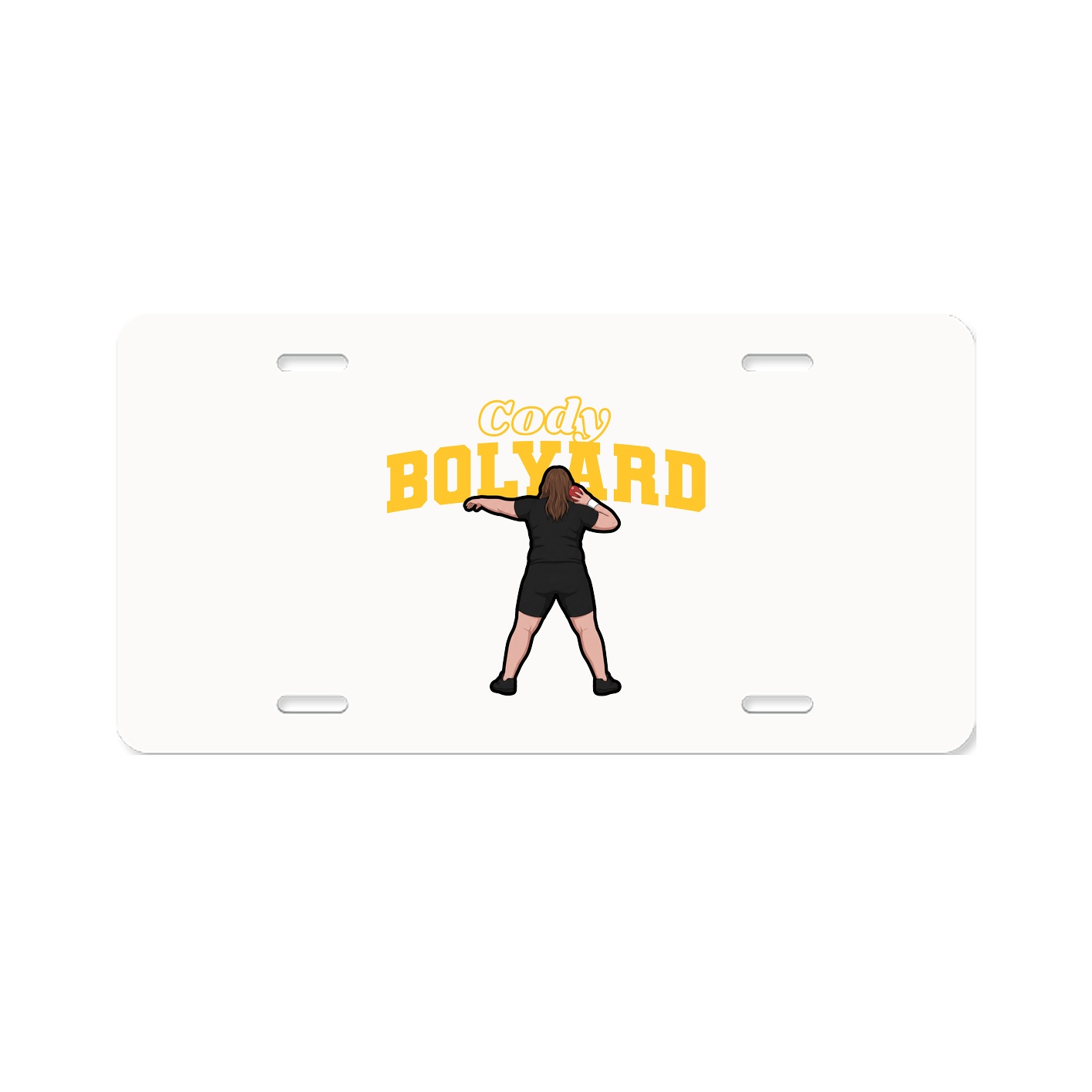 License Plate — Name Arch in Classic