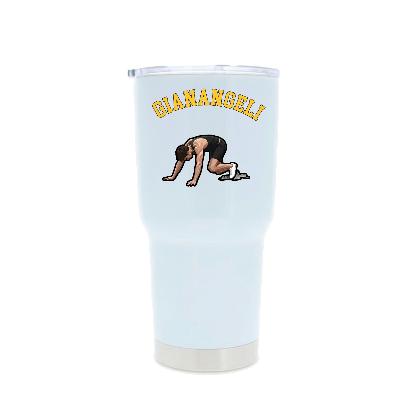 30oz Stainless Steel Tumbler — Shirsey Arch in White