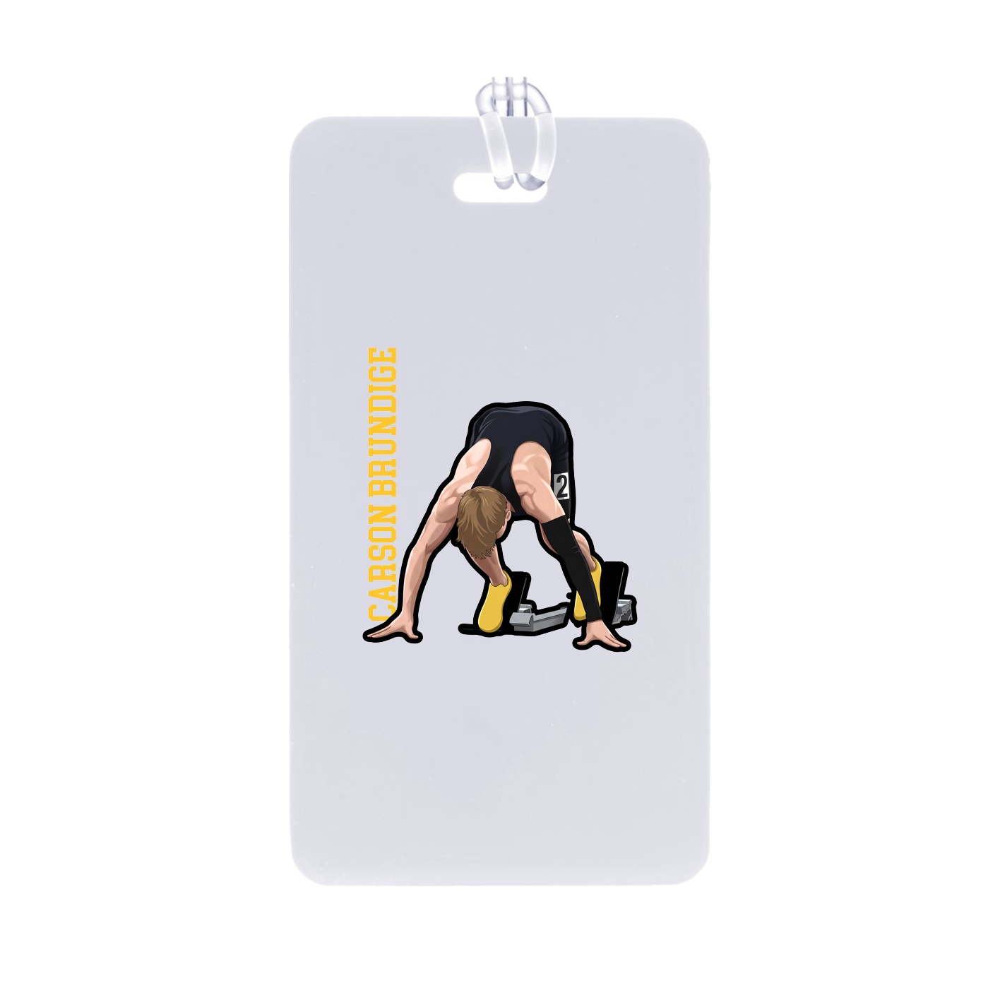 Bag Tag — Name Vertical in Classic