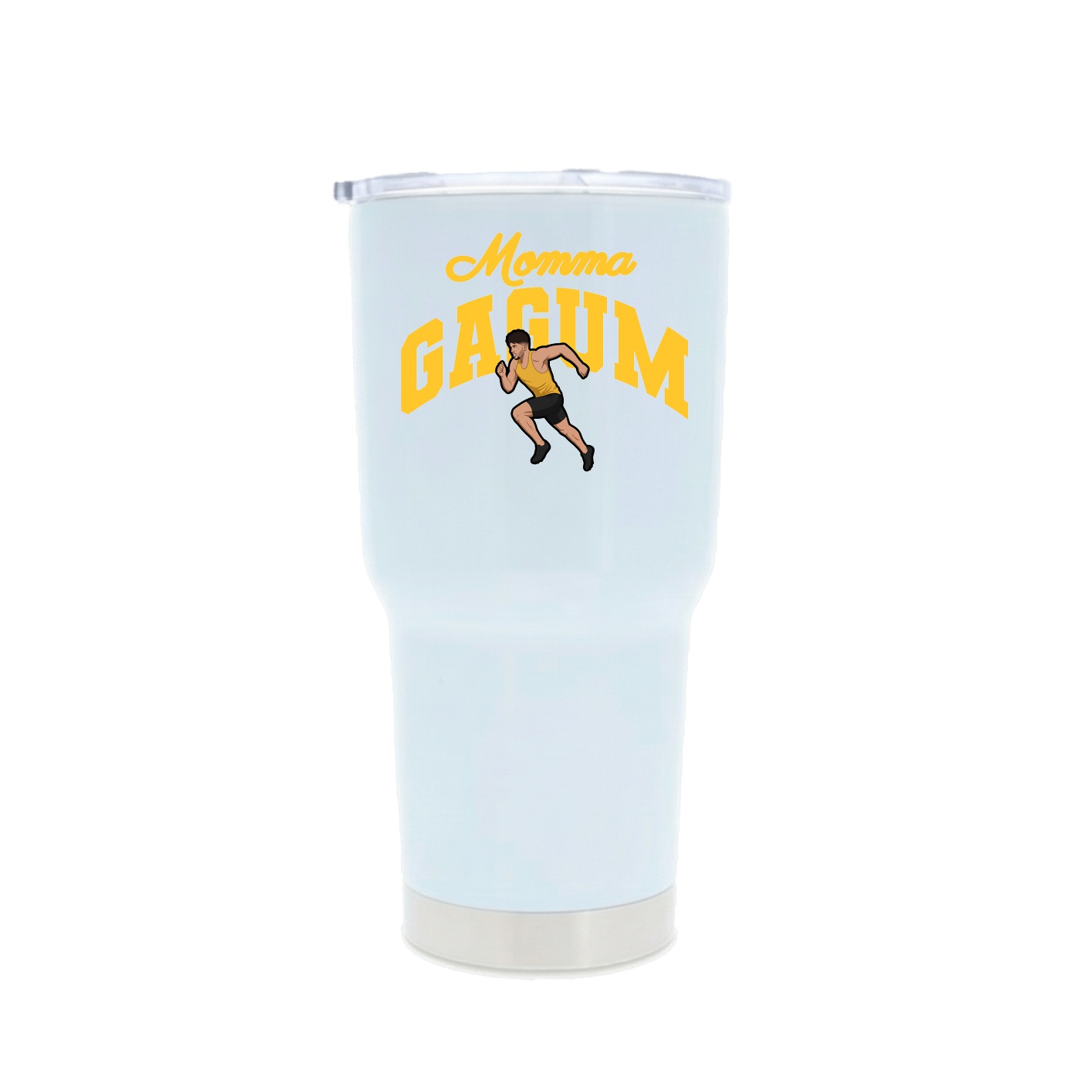 30oz Stainless Steel Tumbler — Mothers Day Arch in White
