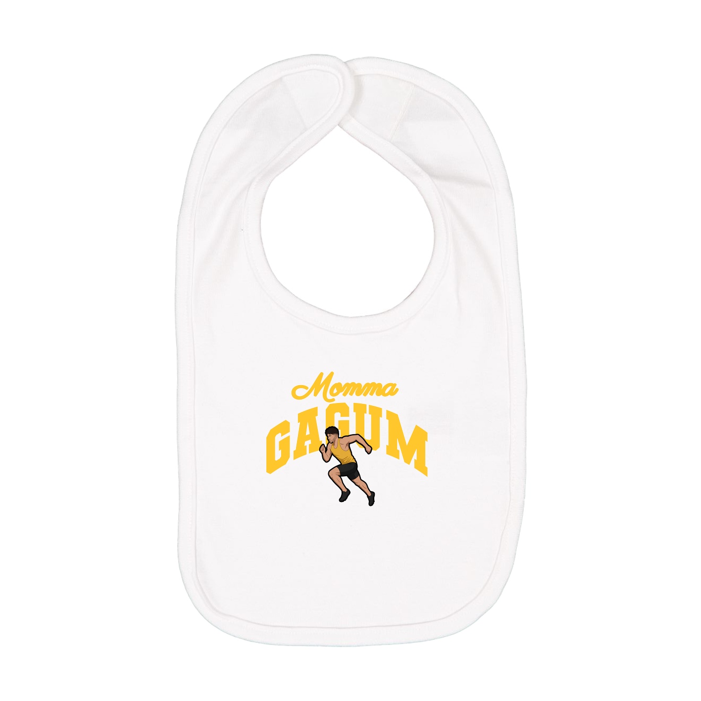 Infant Bib — Mothers Day Arch in White