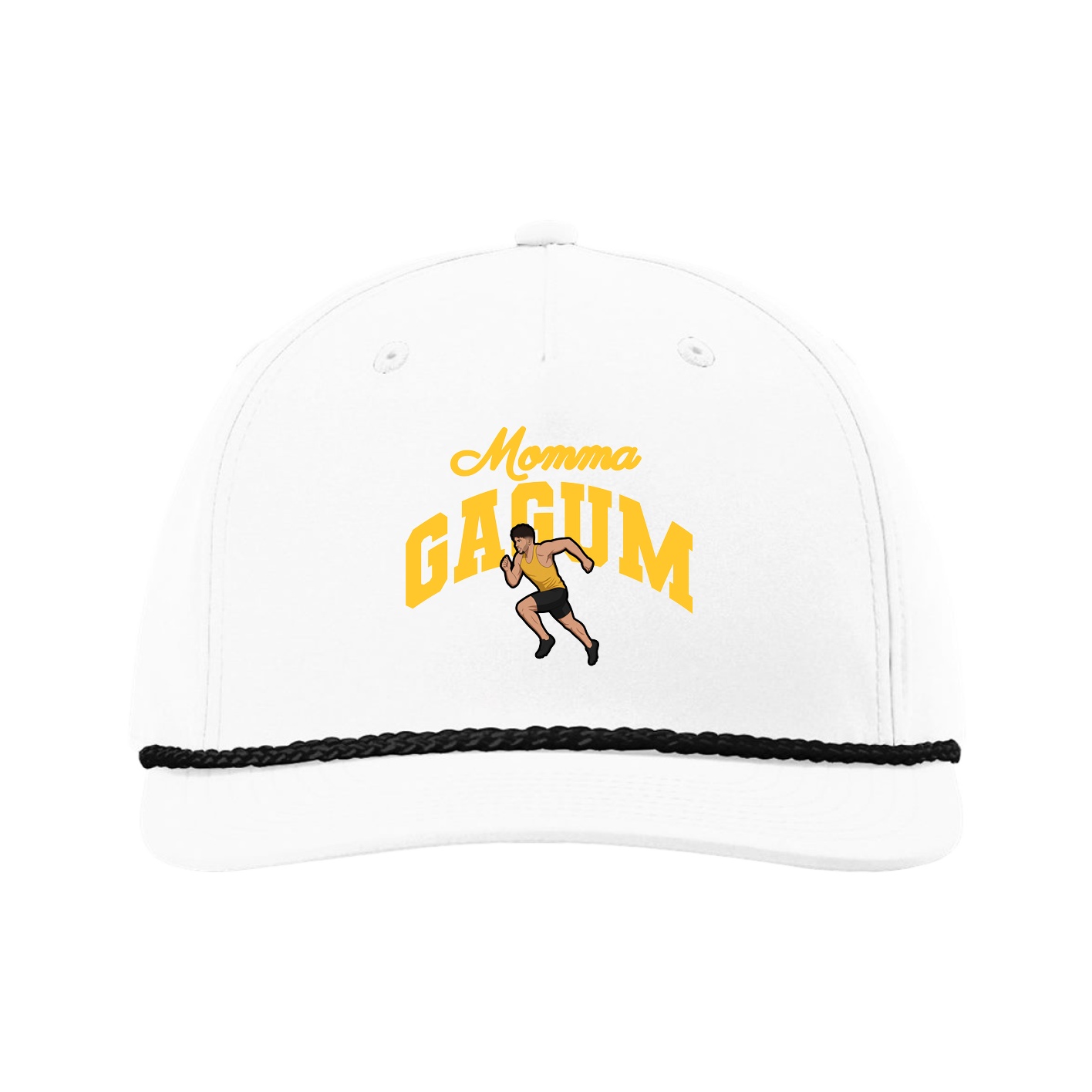 Five-Panel Classic Rope Cap — Mothers Day Arch in White