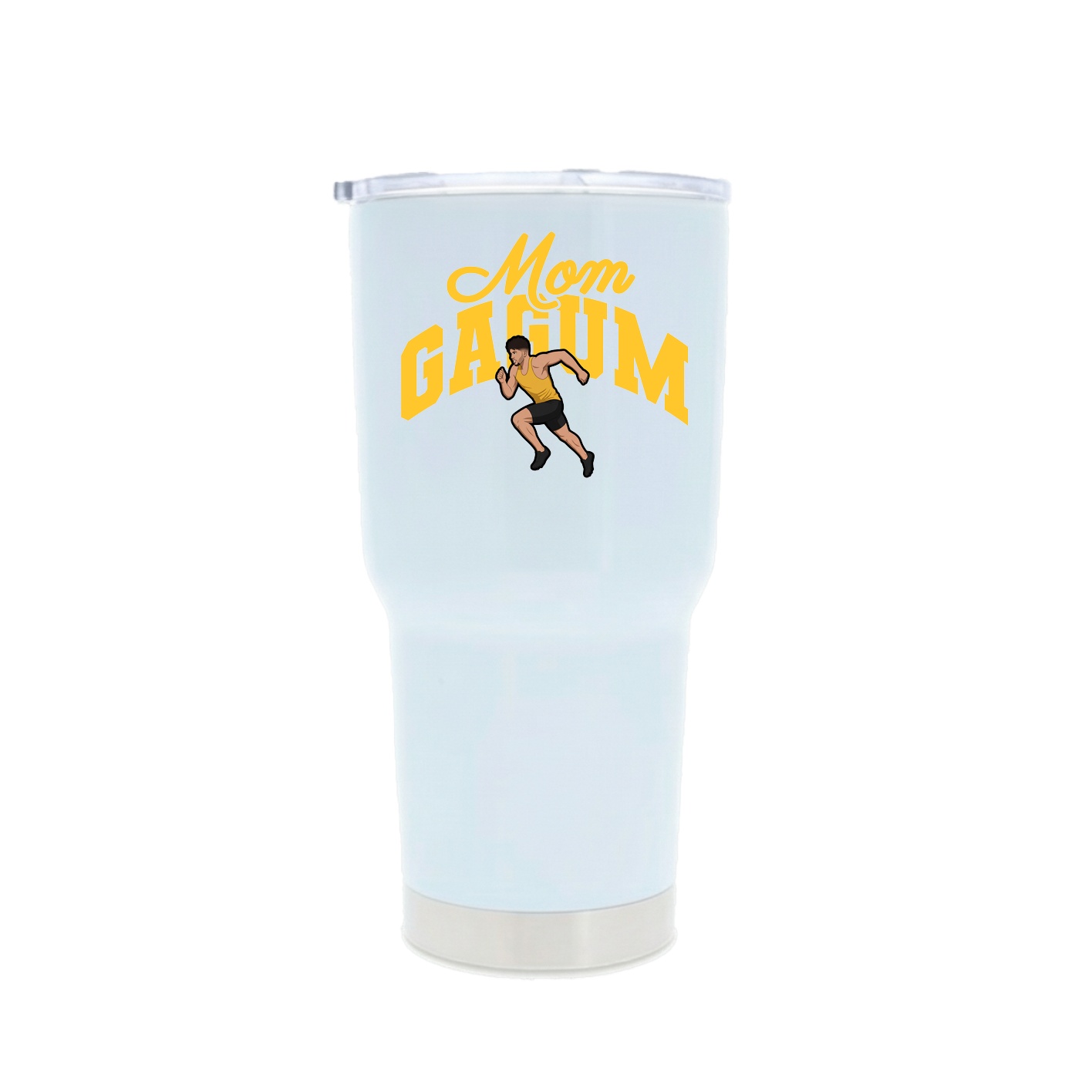 30oz Stainless Steel Tumbler — Mothers Day Arch in White