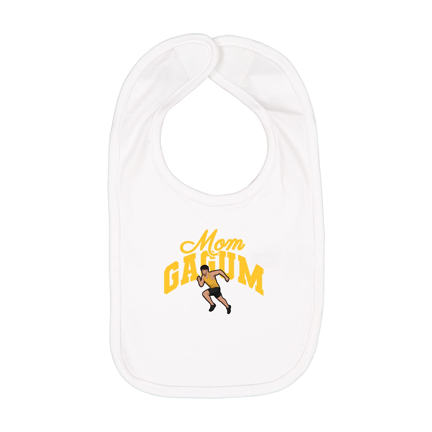 Infant Bib — Mothers Day Arch in White