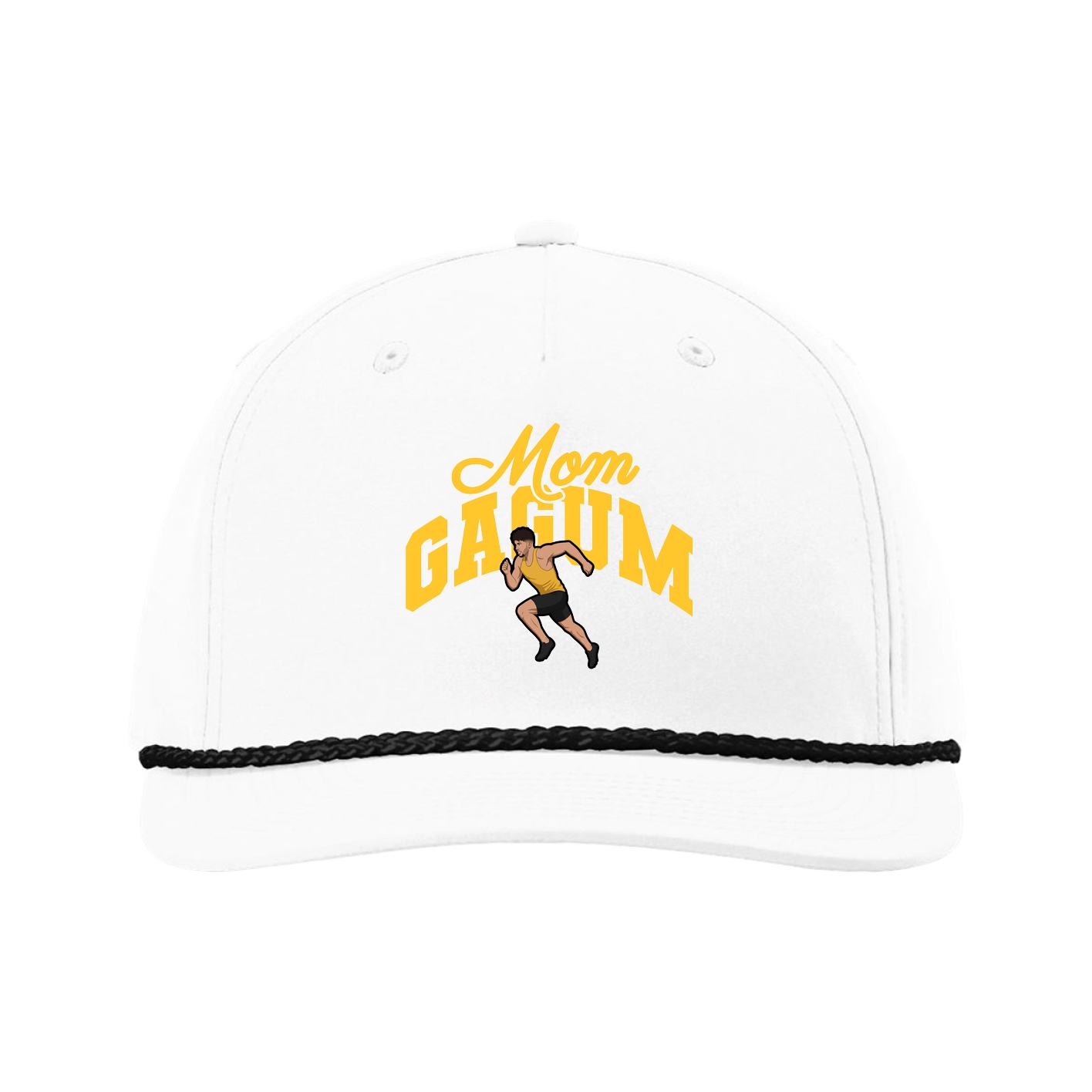 Five-Panel Classic Rope Cap — Mothers Day Arch in White