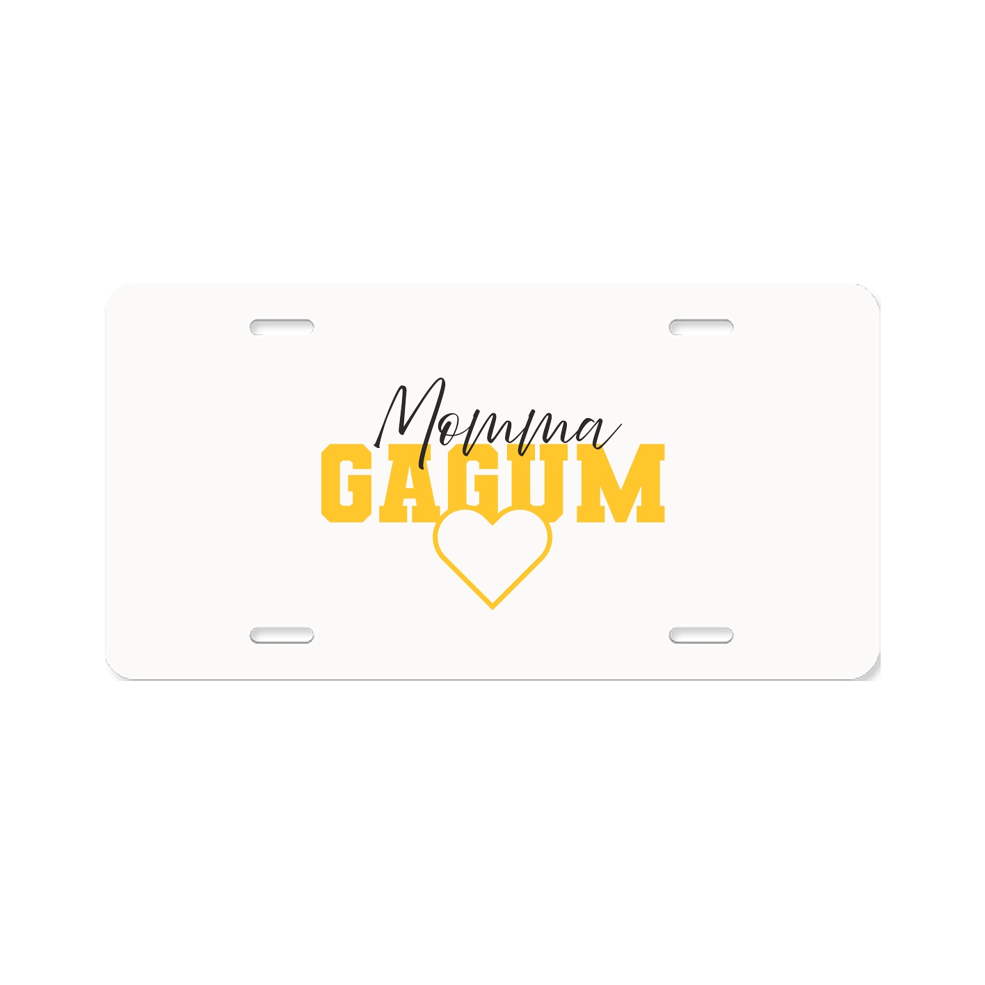 License Plate — Mothers Day Heart in Classic