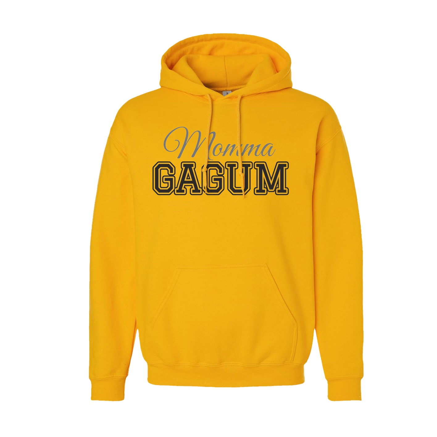 Hoodie — Mothers Day Block in Gold