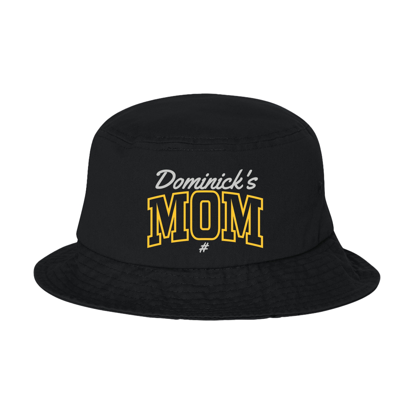 Bucket Cap — Mothers Day Arch Script in Black