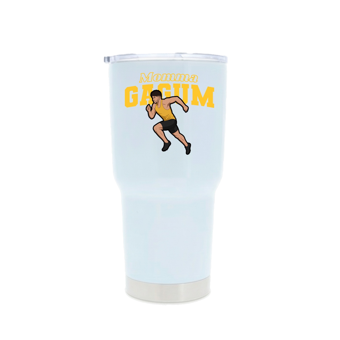 30oz Stainless Steel Tumbler — Mothers Day Block in White