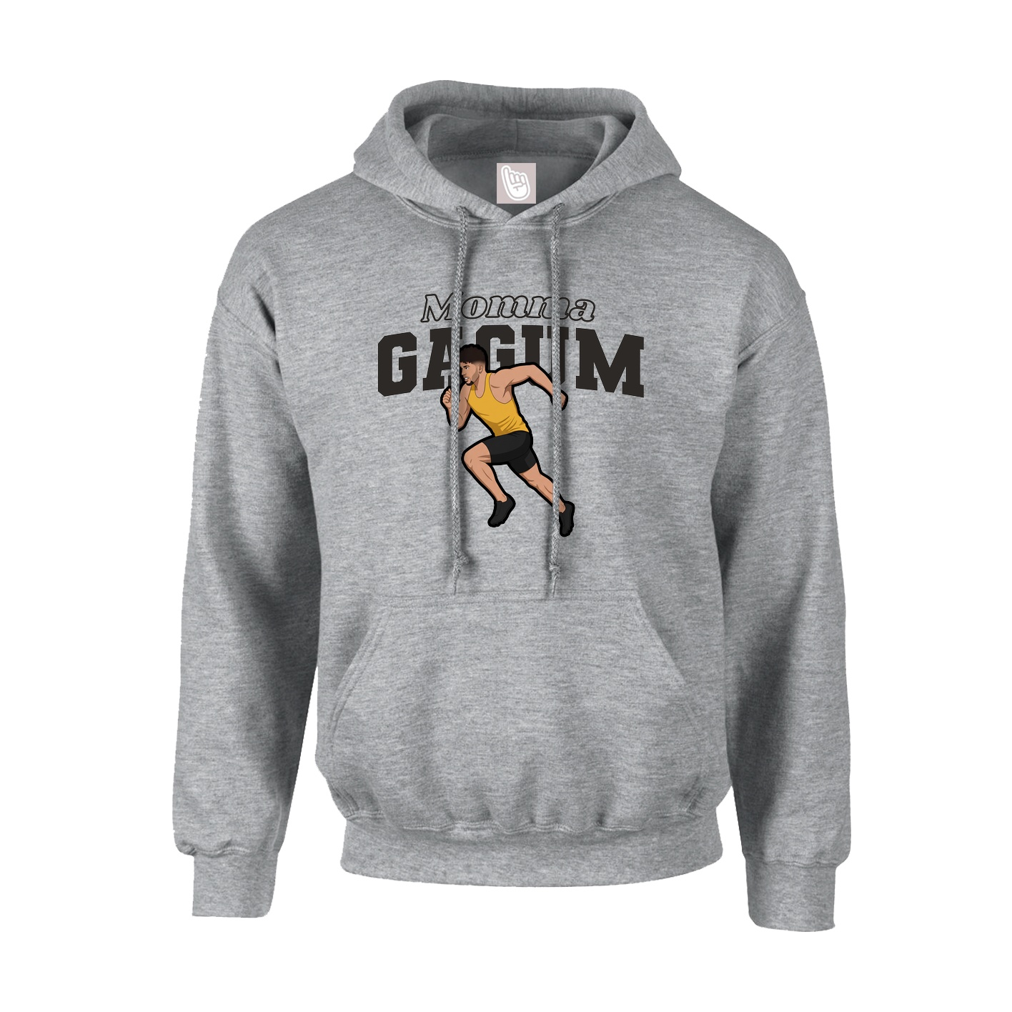 Youth Hoodie — Mothers Day Block in Grey