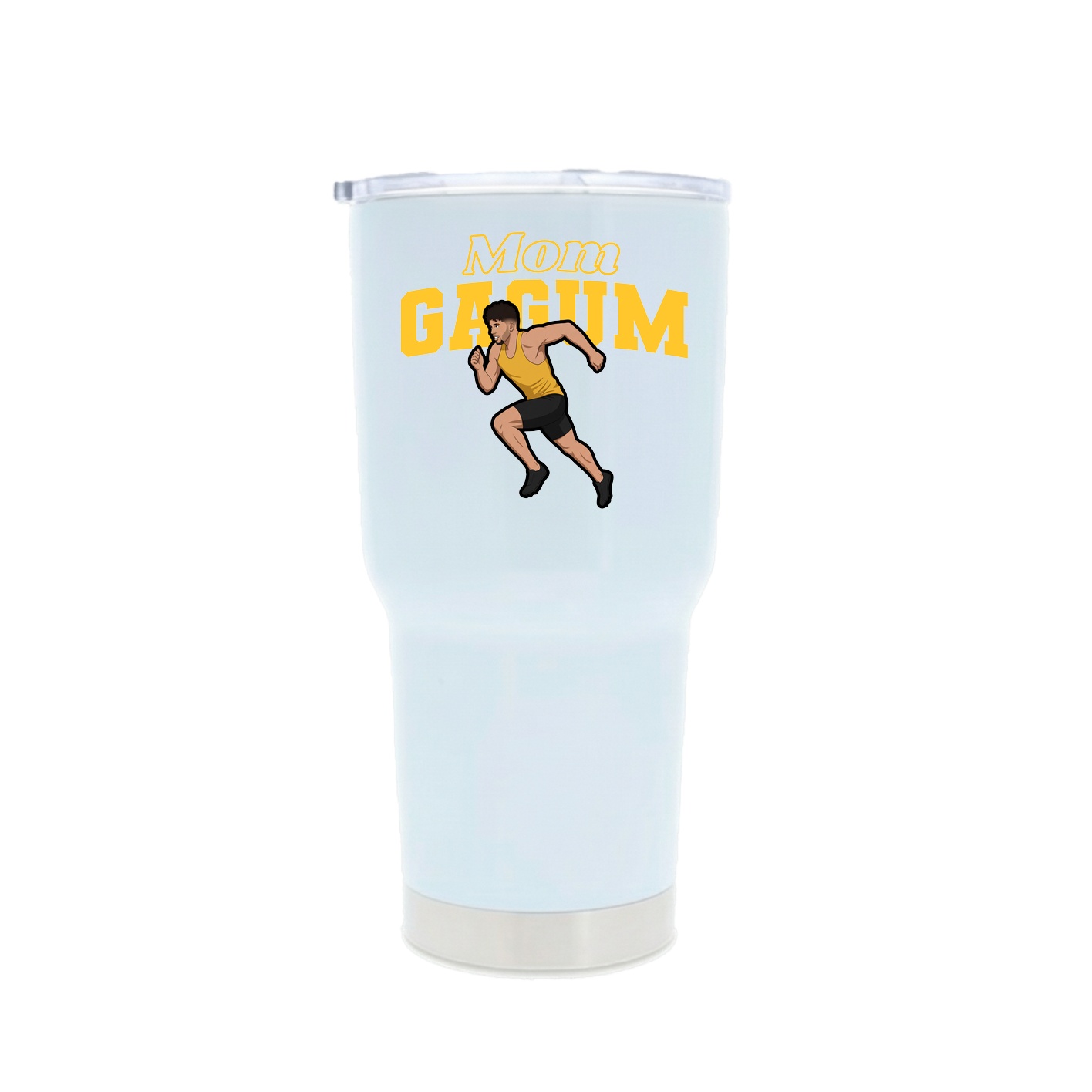 30oz Stainless Steel Tumbler — Mothers Day Block in White