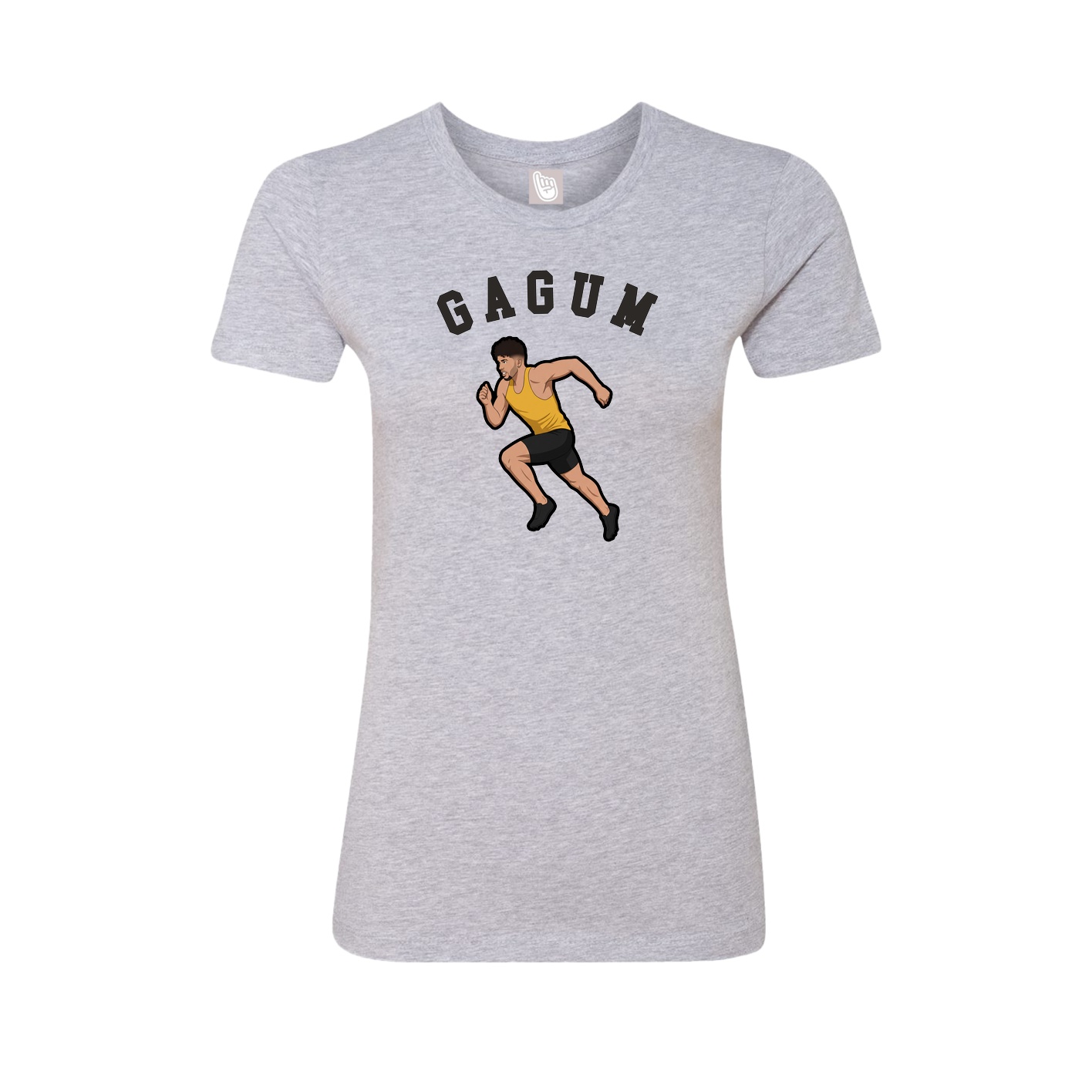 Fitted Women's Tee — Shirsey Arch in Grey