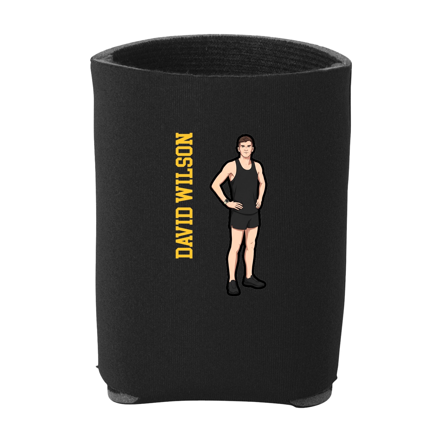 Can Holder — Name Vertical in Black