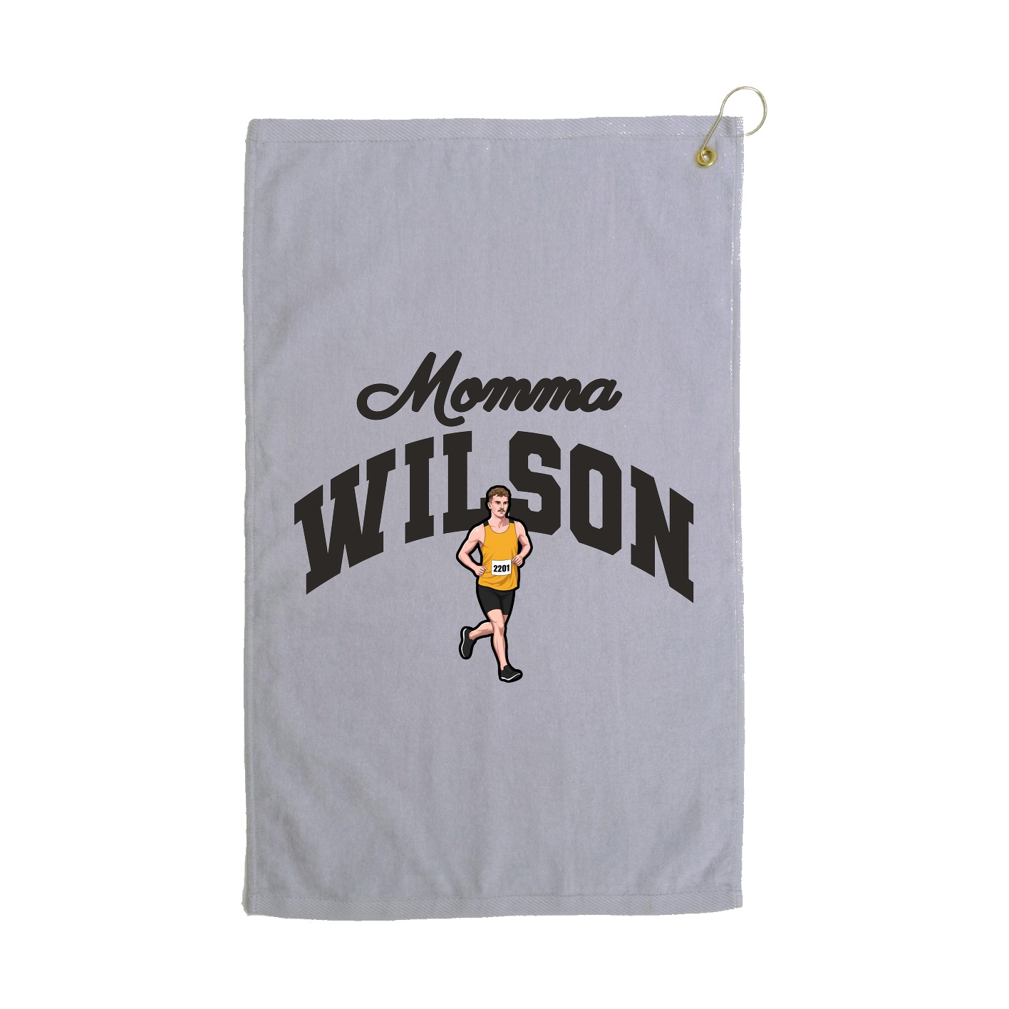 Golf Towel — Mothers Day Arch in Grey