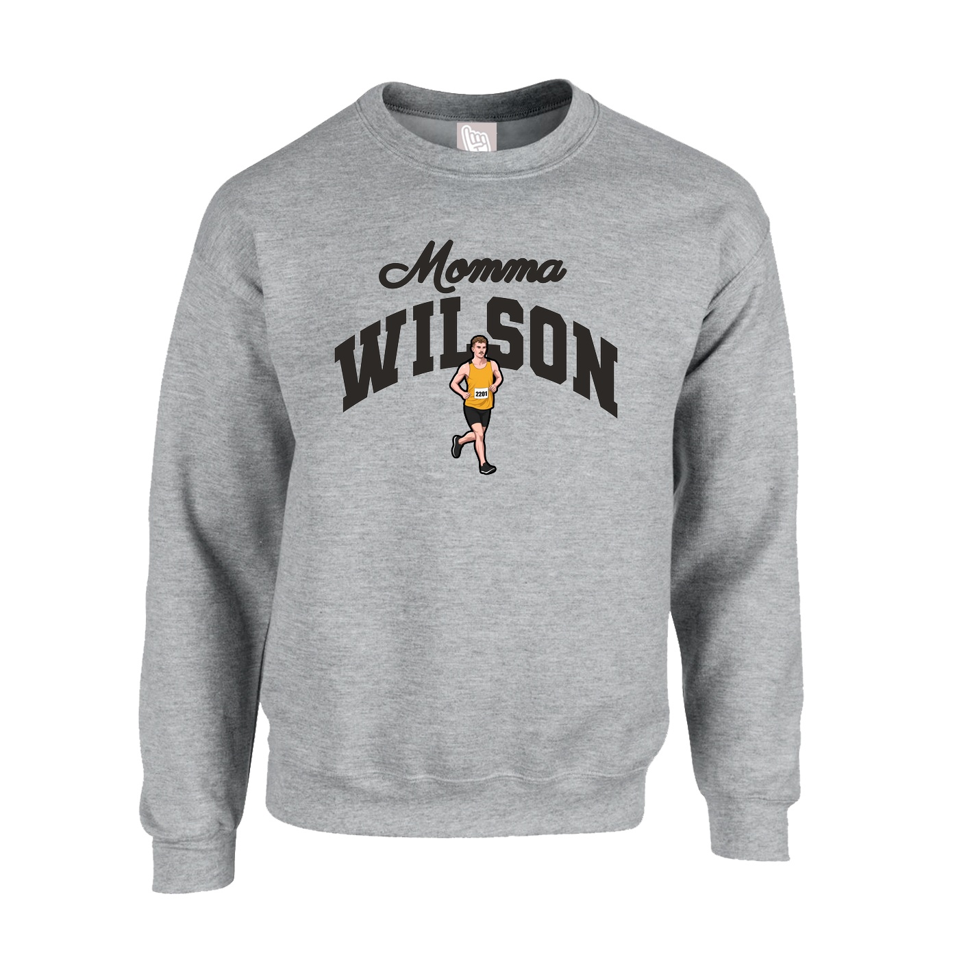 Fleece Crew — Mothers Day Arch in Grey