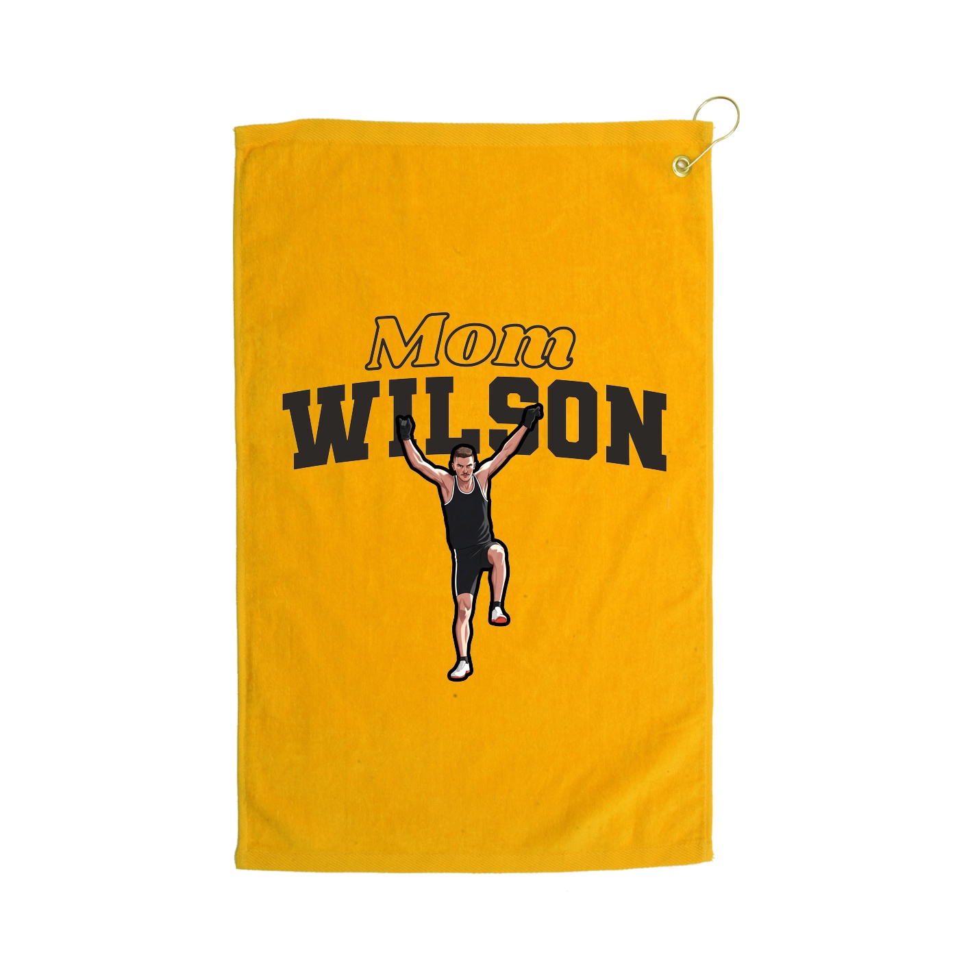 Golf Towel — Mothers Day Block in Gold