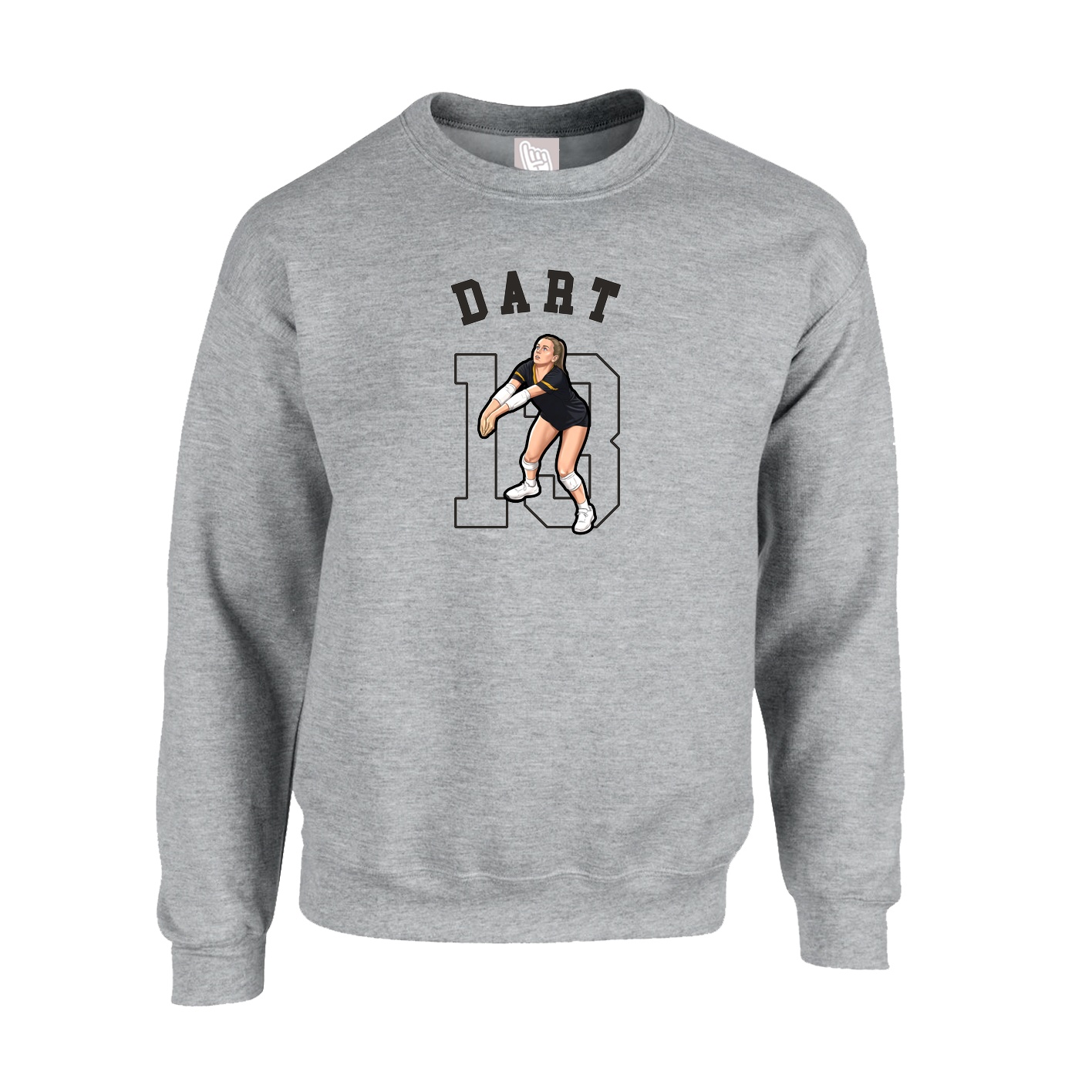 Fleece Crew — Shirsey Arch in Grey