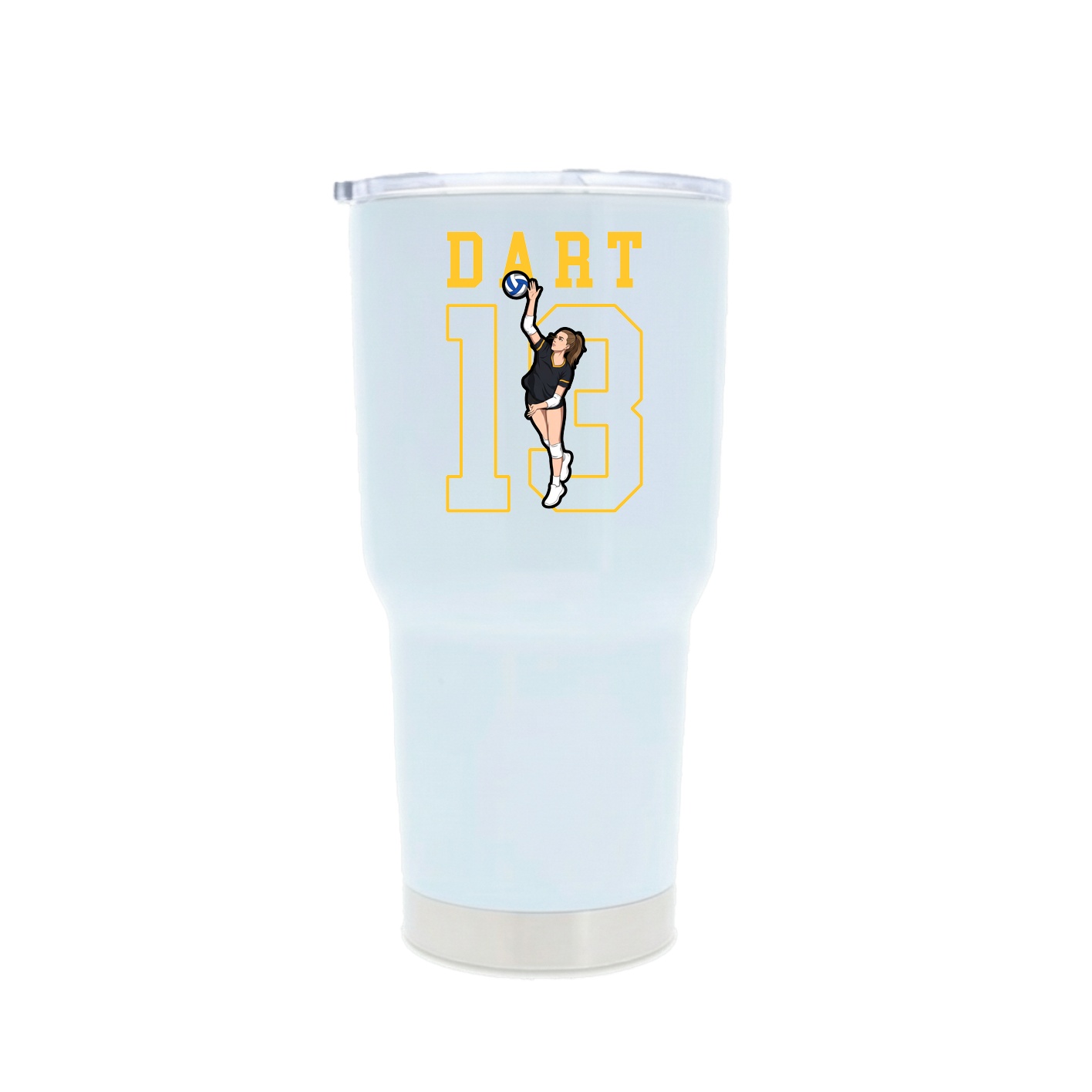 30oz Stainless Steel Tumbler — Shirsey in White
