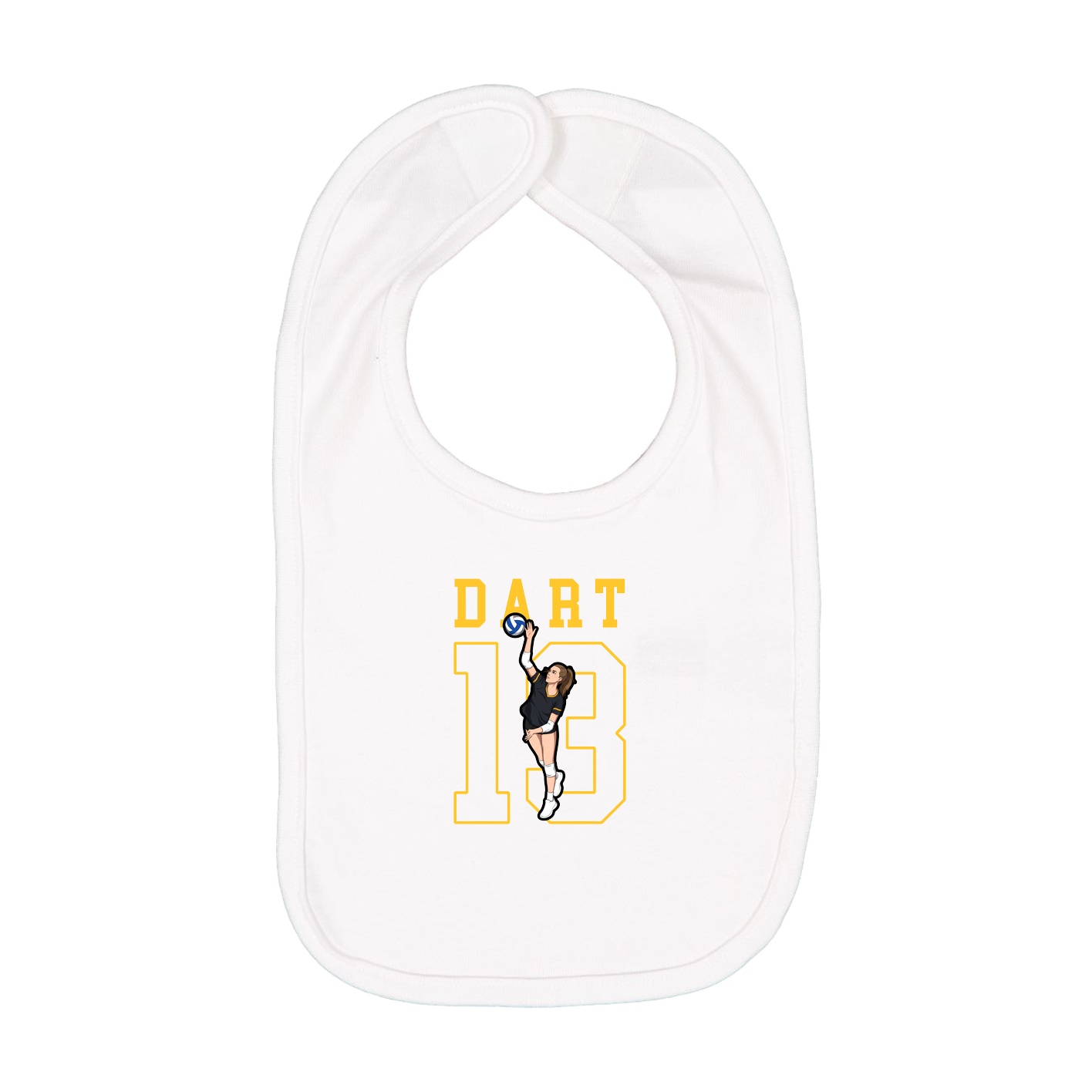 Infant Bib — Shirsey in White