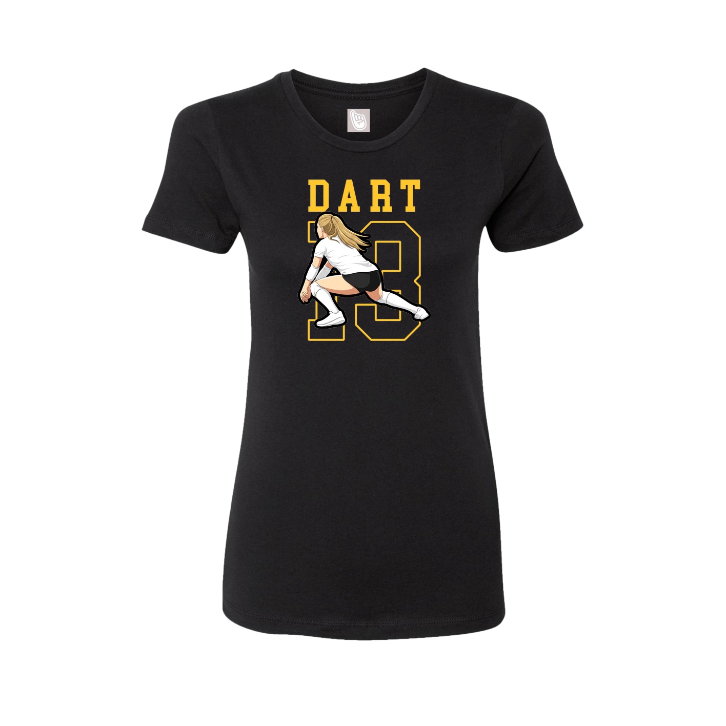 Fitted Women's Tee — Shirsey in Black
