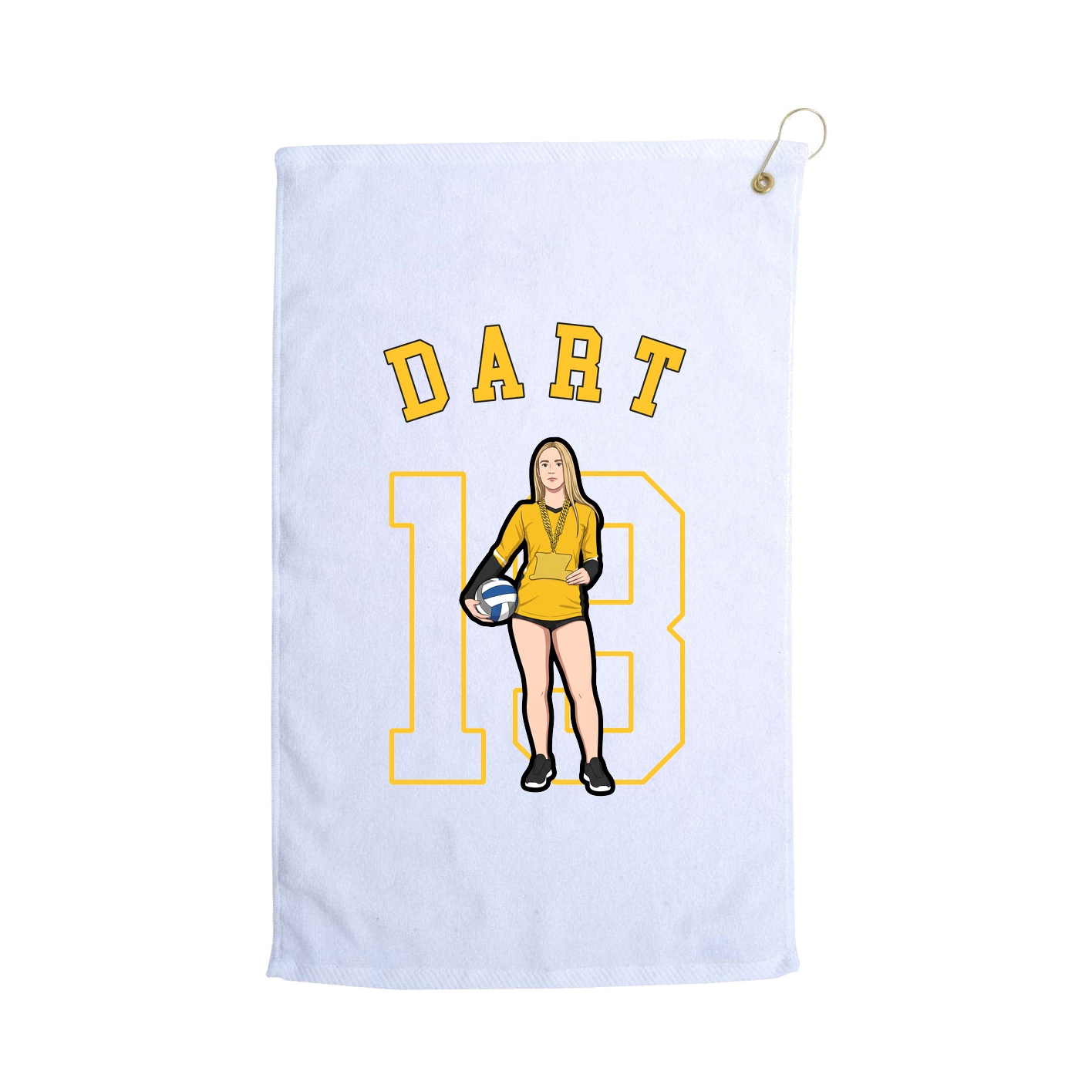 Golf Towel — Shirsey Arch in White