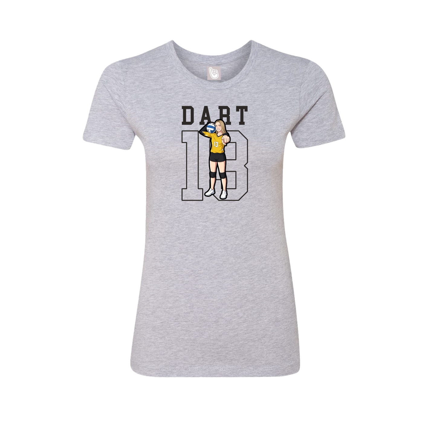 Fitted Women's Tee — Shirsey in Grey