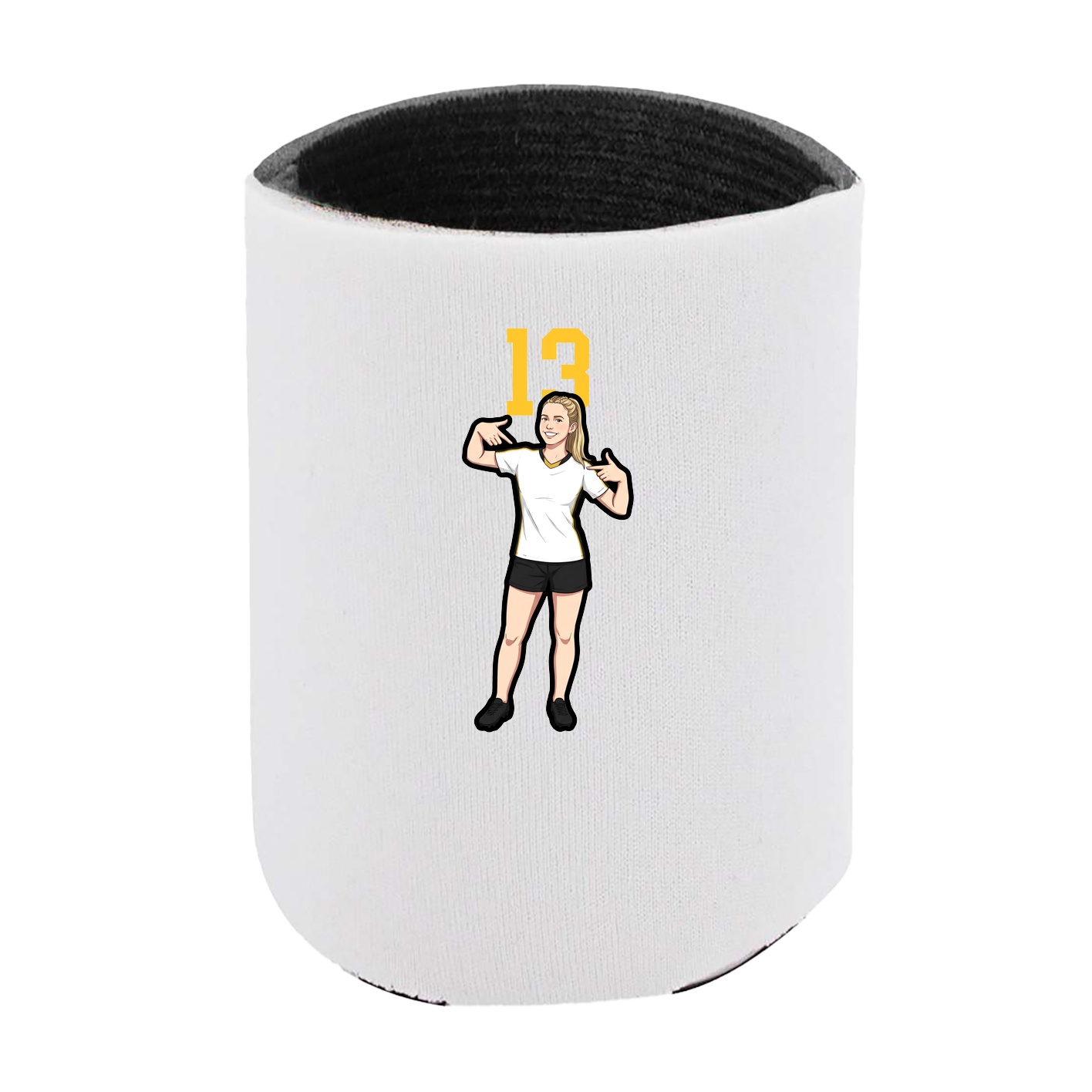 Can Holder — Number Top in White