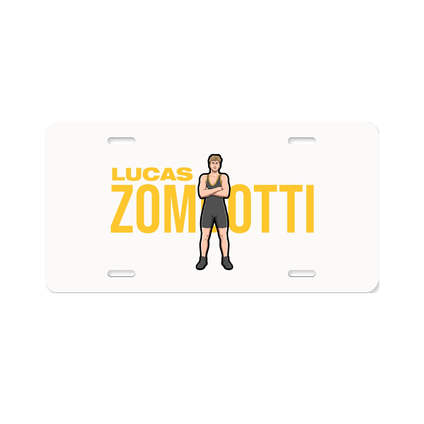 License Plate — Player Name in Classic