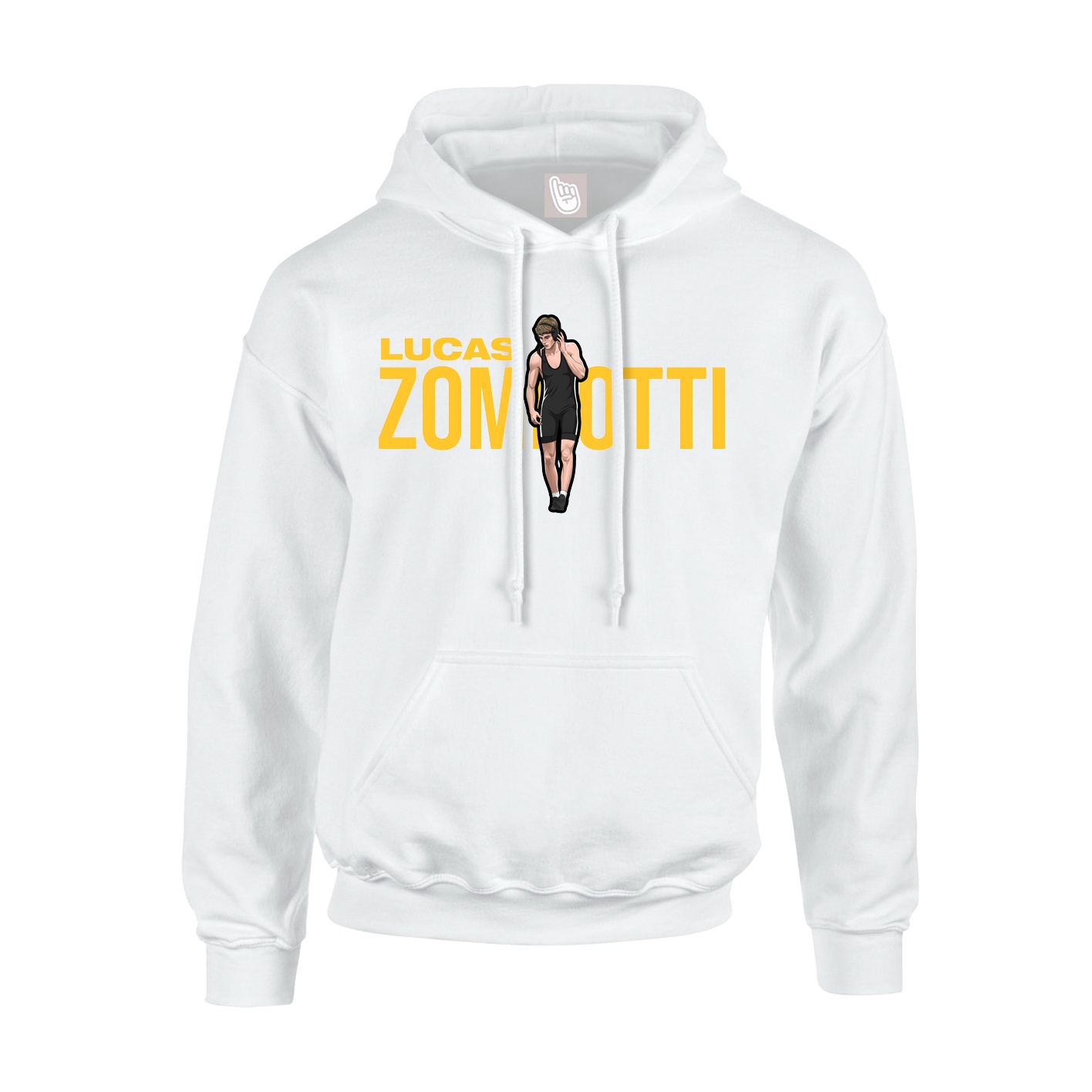 Youth Hoodie — Player Name in White