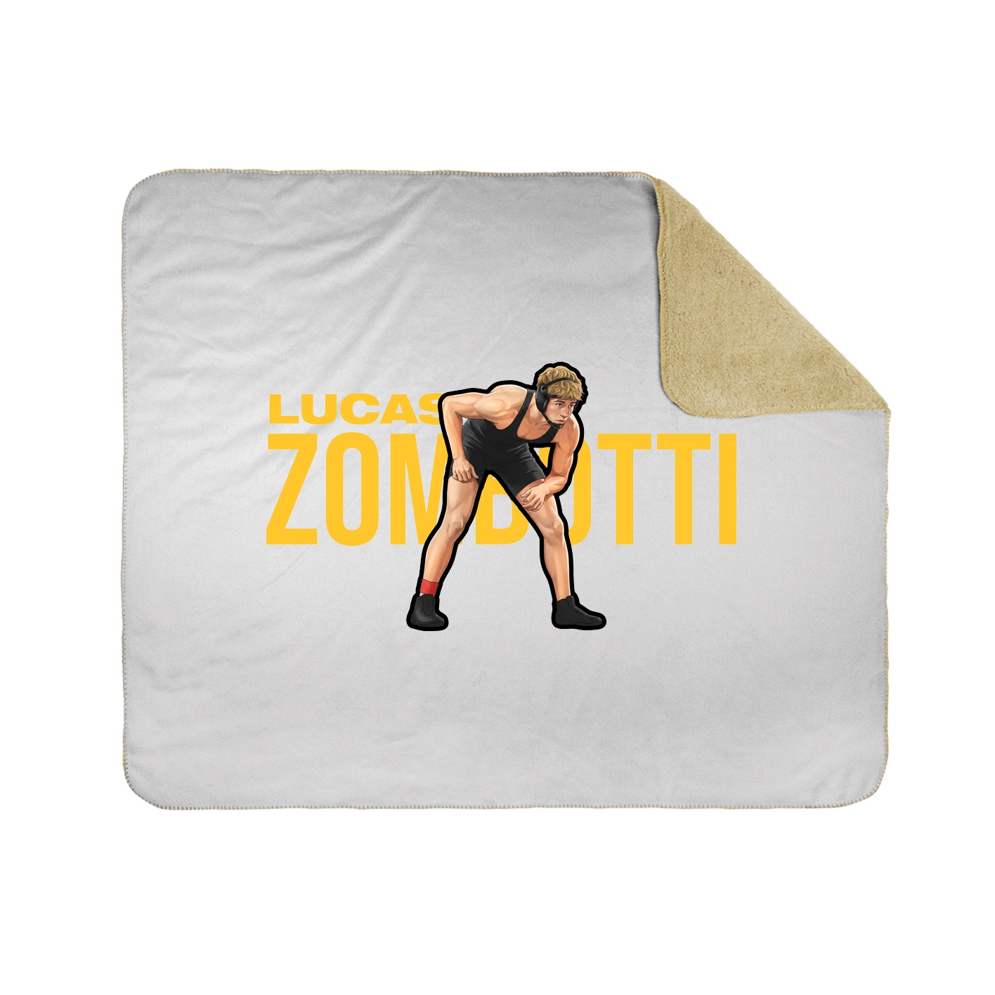 Throw Blanket — Player Name in White