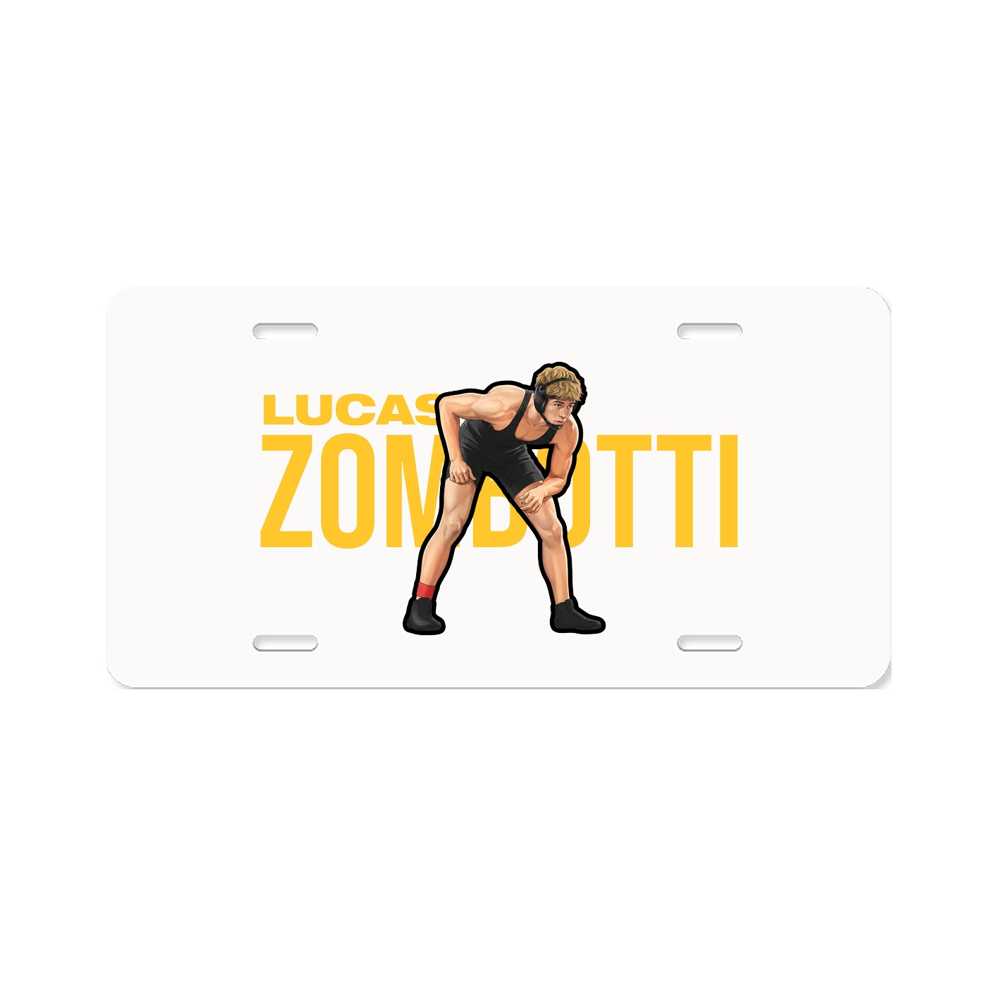 License Plate — Player Name in Classic