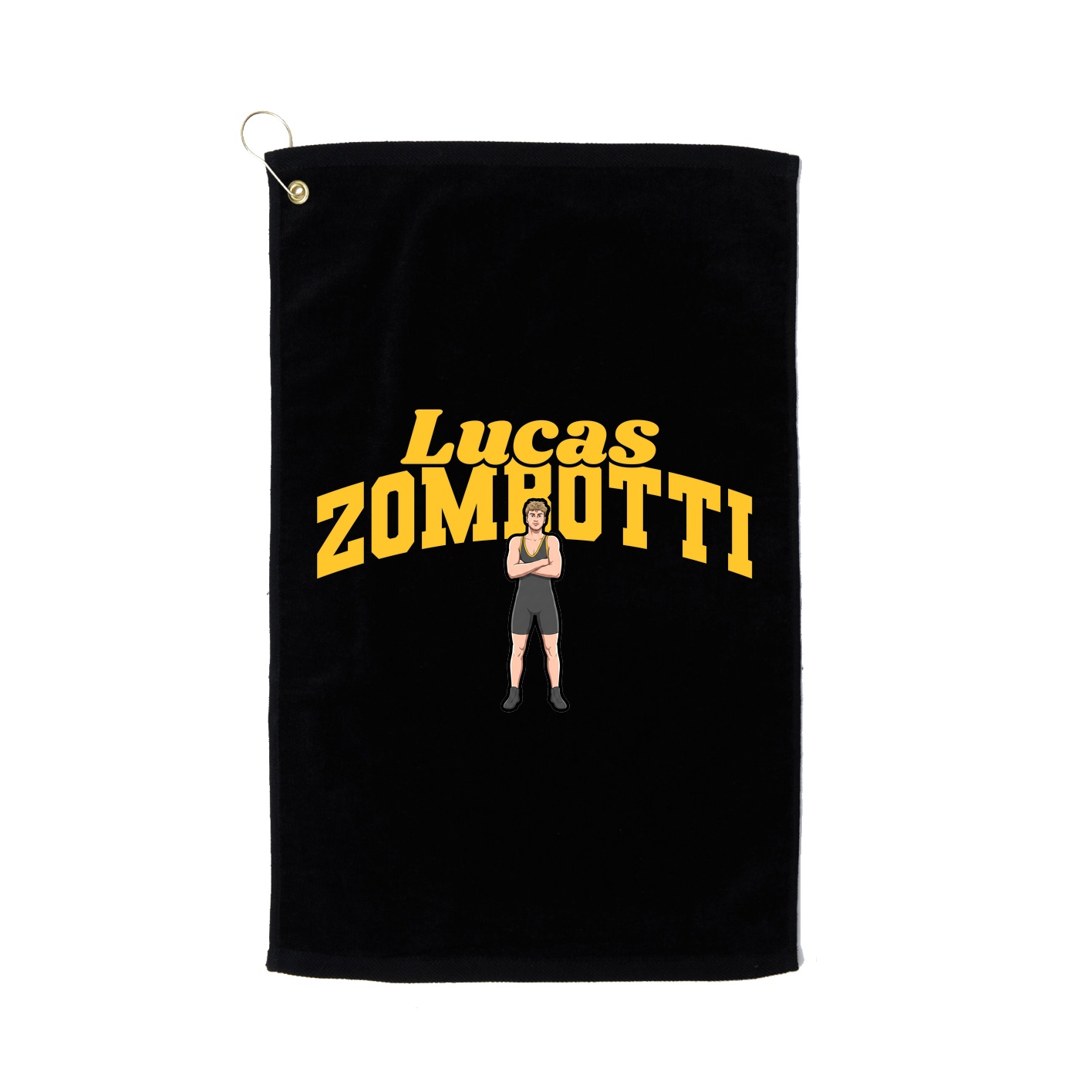 Golf Towel — Signature Arch in Black