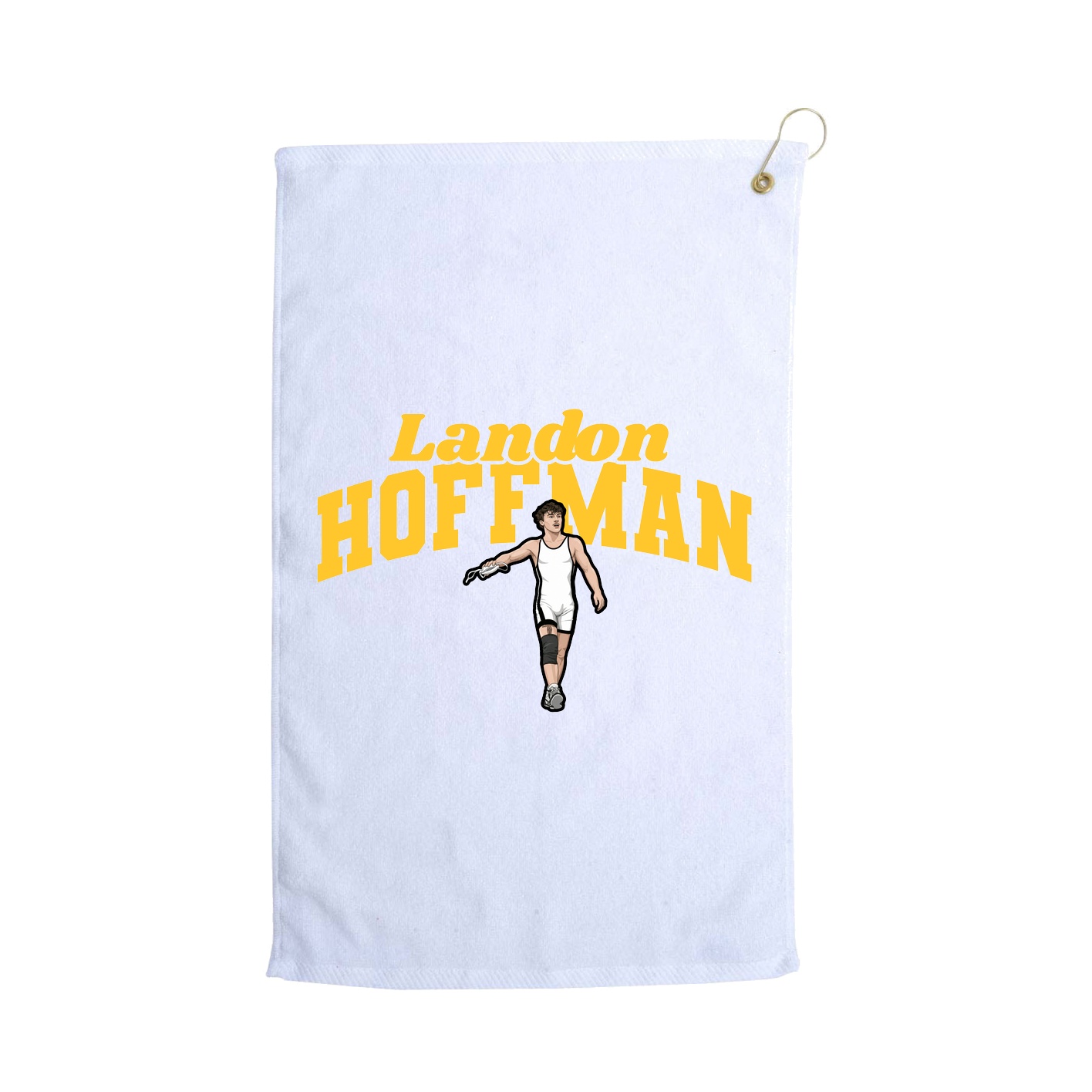 Golf Towel — Signature Arch in White
