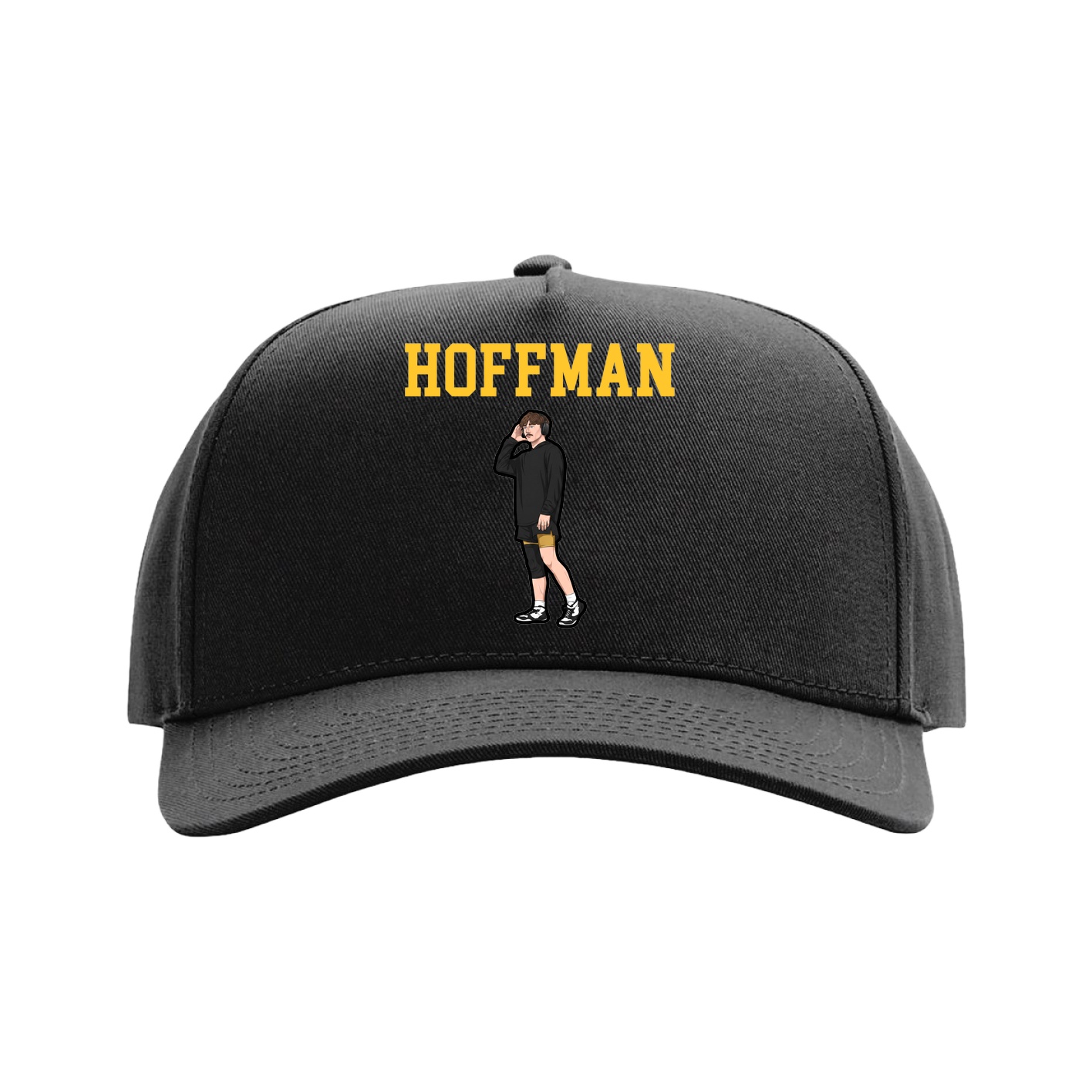 Full Fabric Five-Panel Champ Cap — Shirsey in Black