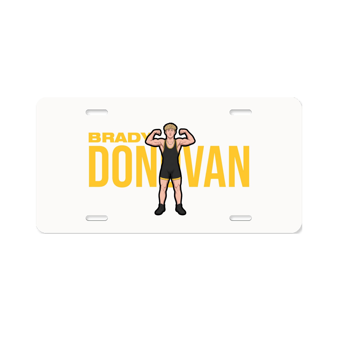 License Plate — Player Name in Classic
