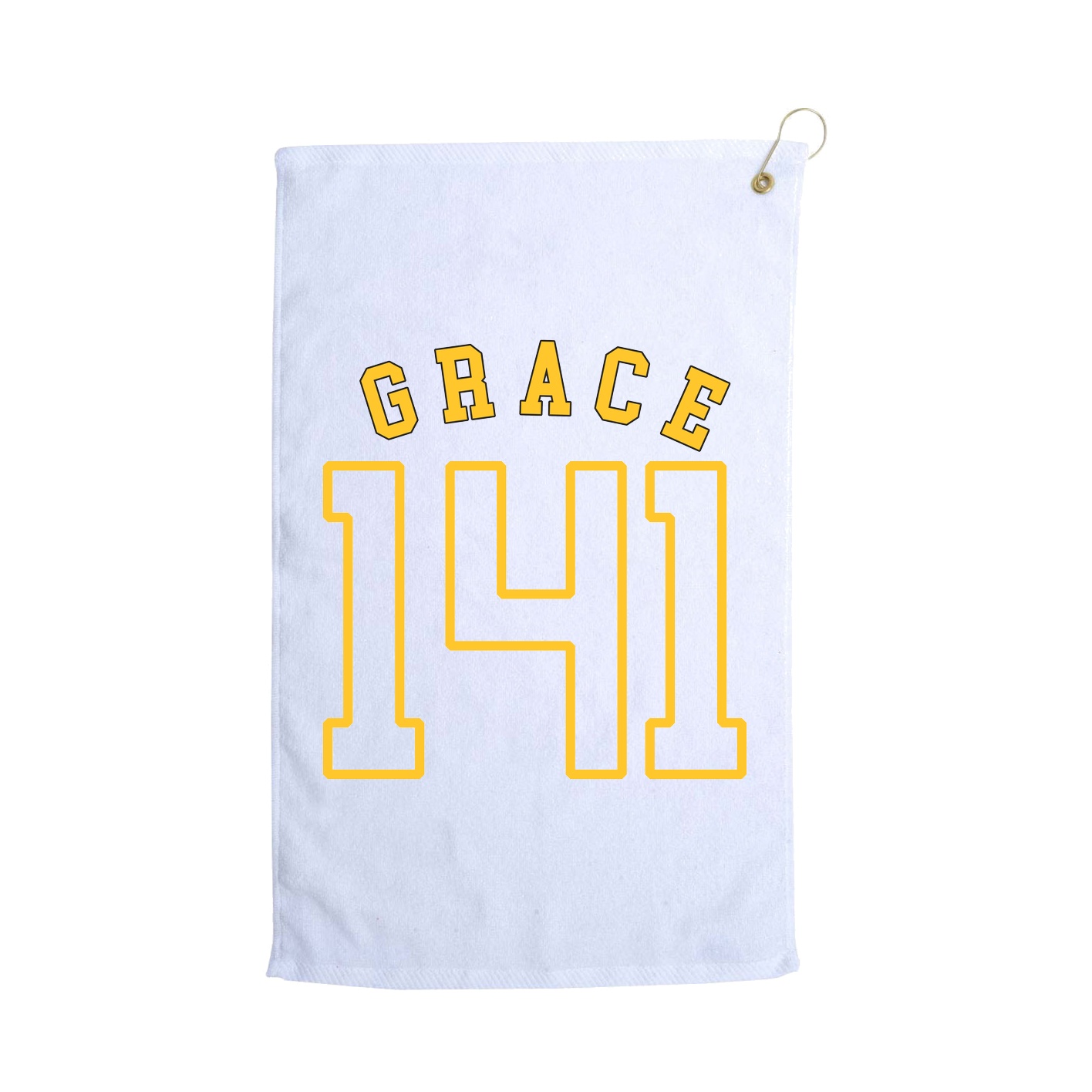 Golf Towel — Shirsey Arch in White