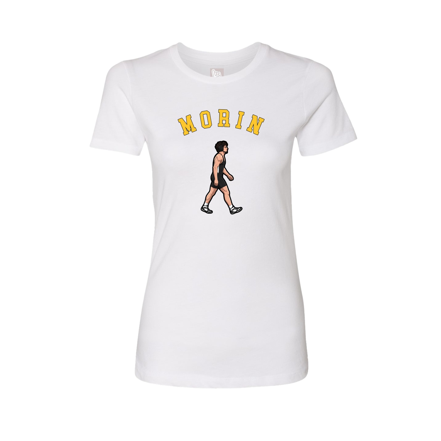 Fitted Women's Tee — Shirsey Arch in White