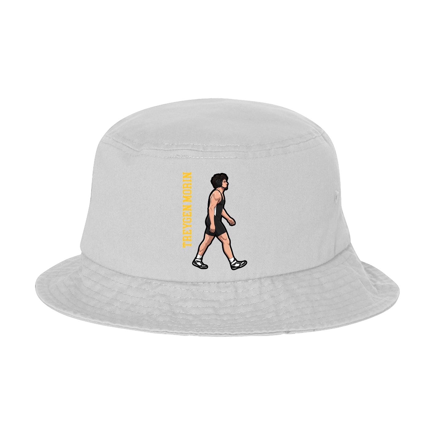 Bucket Cap — Name Vertical in White