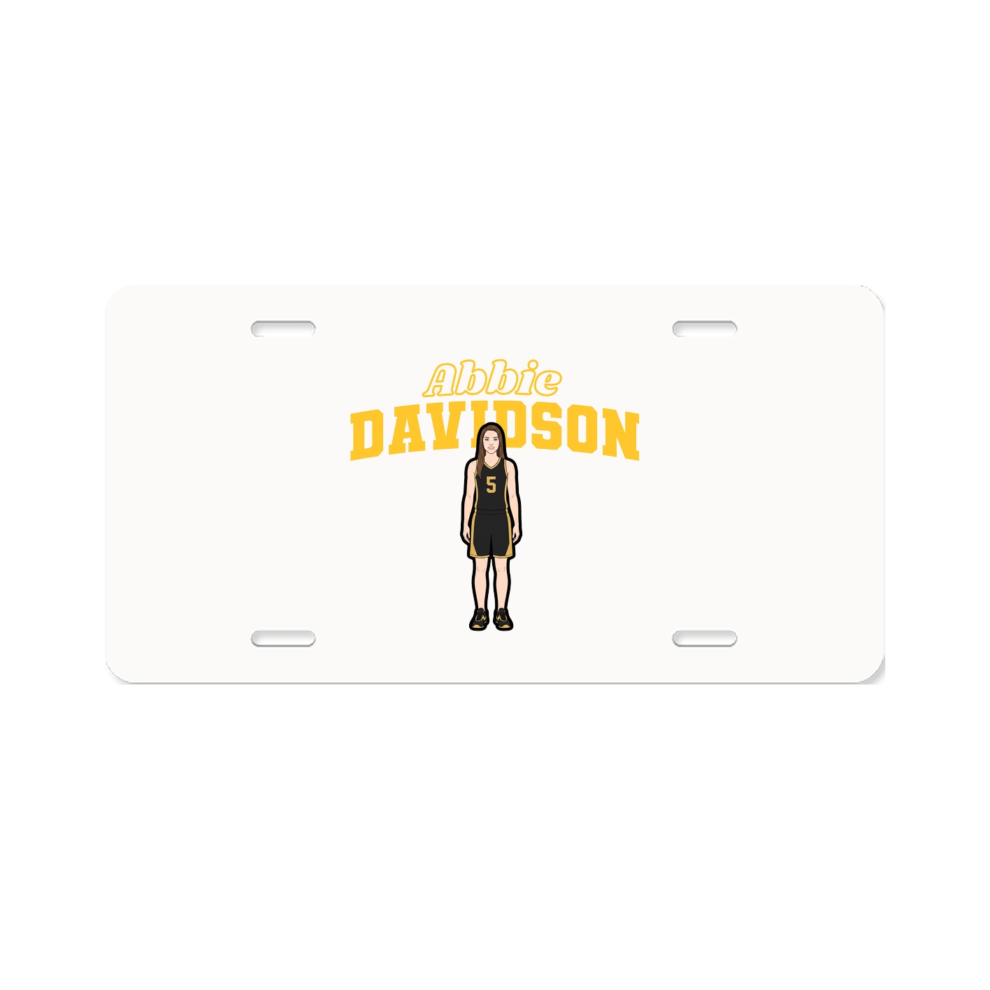 License Plate — Name Arch in Classic