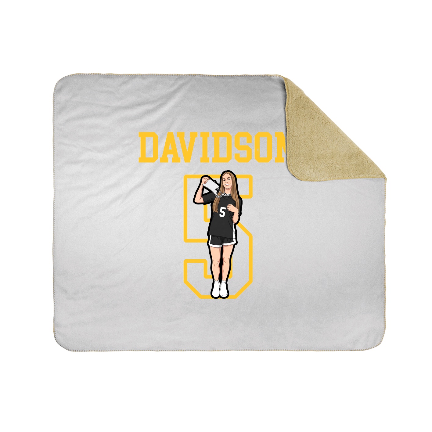 Throw Blanket — Shirsey in White